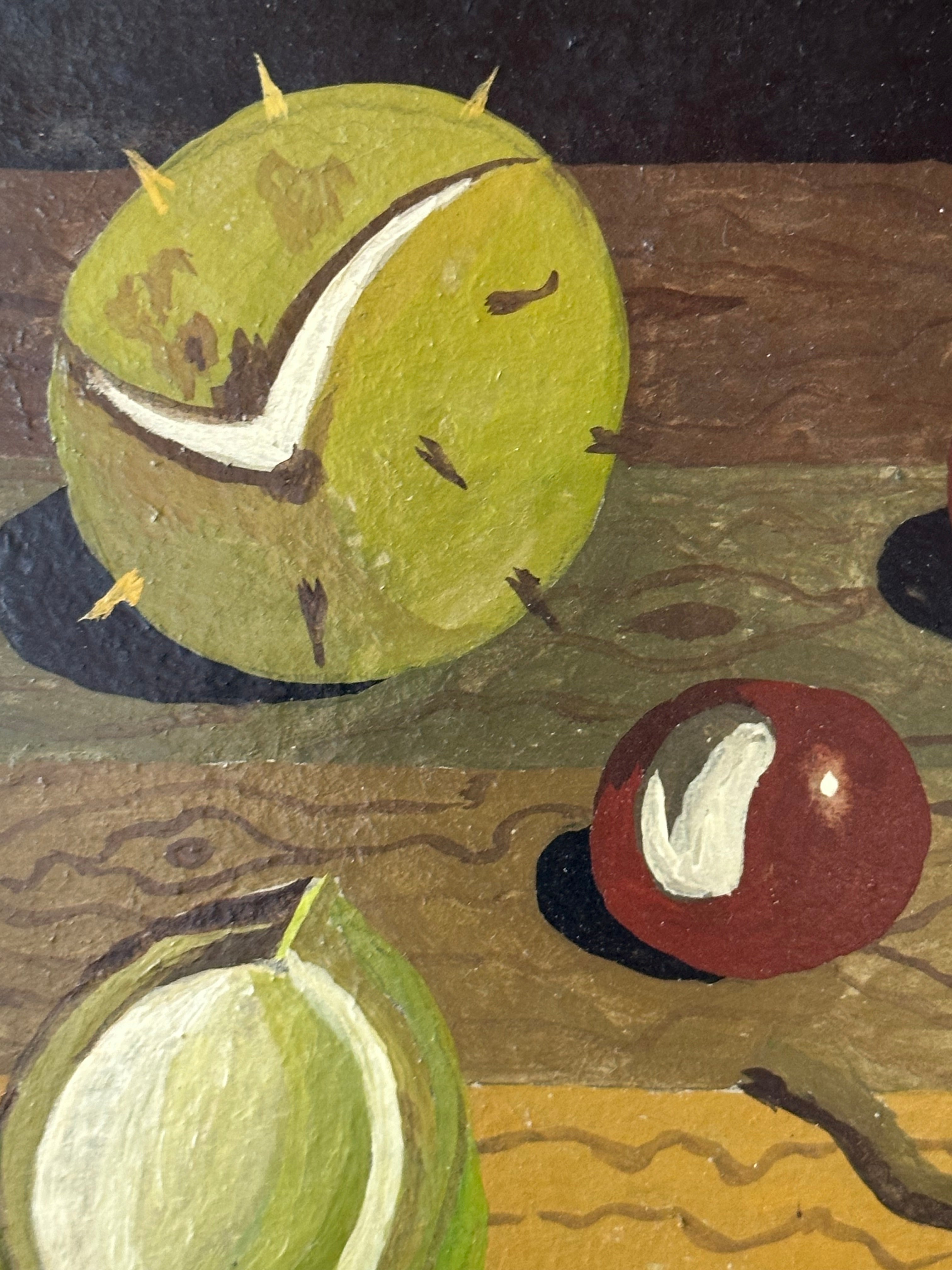 Conkers in Vintage French Frame