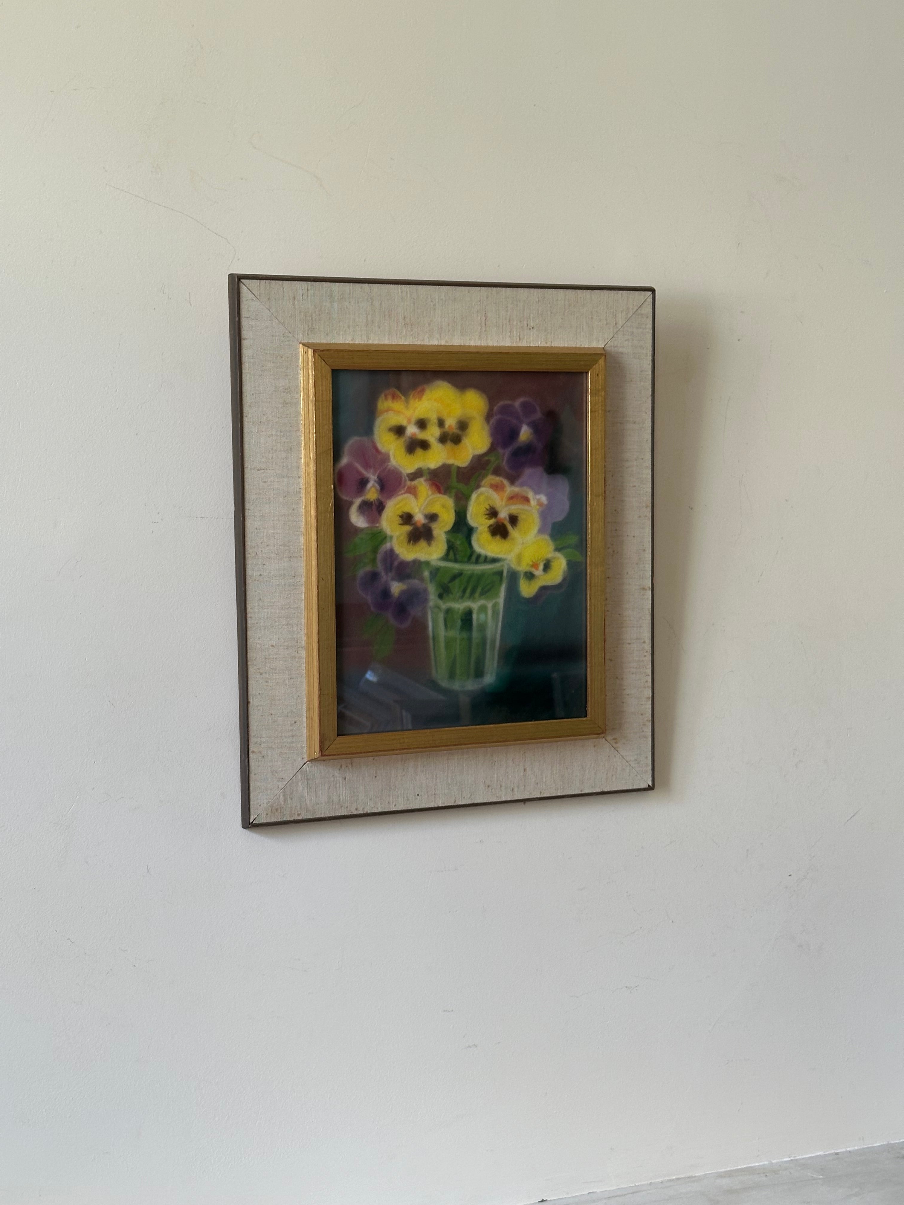 Pansies in Glass