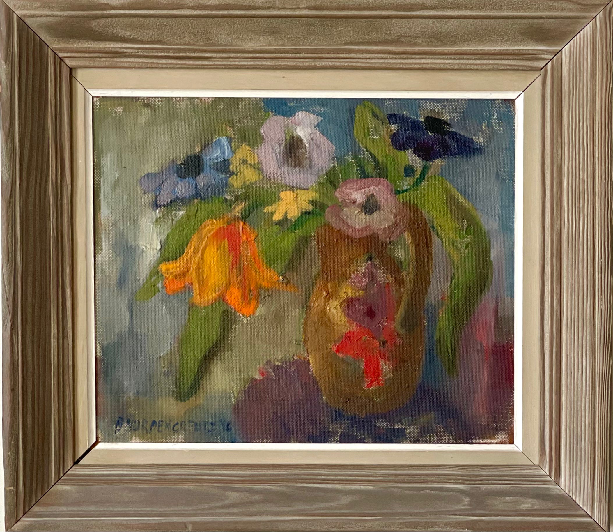 Summer Flowers in a Clay Jug