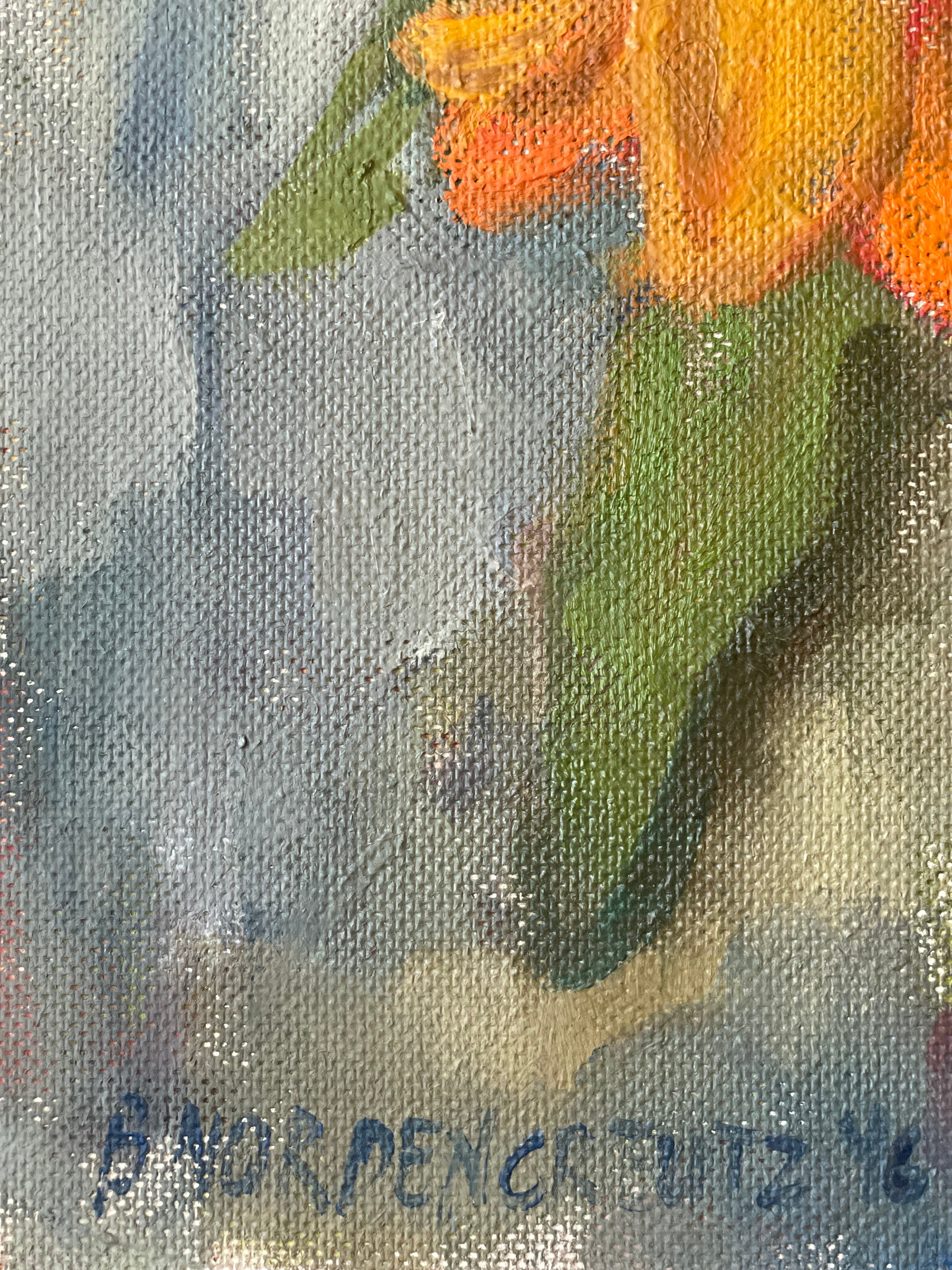 Summer Flowers in a Clay Jug