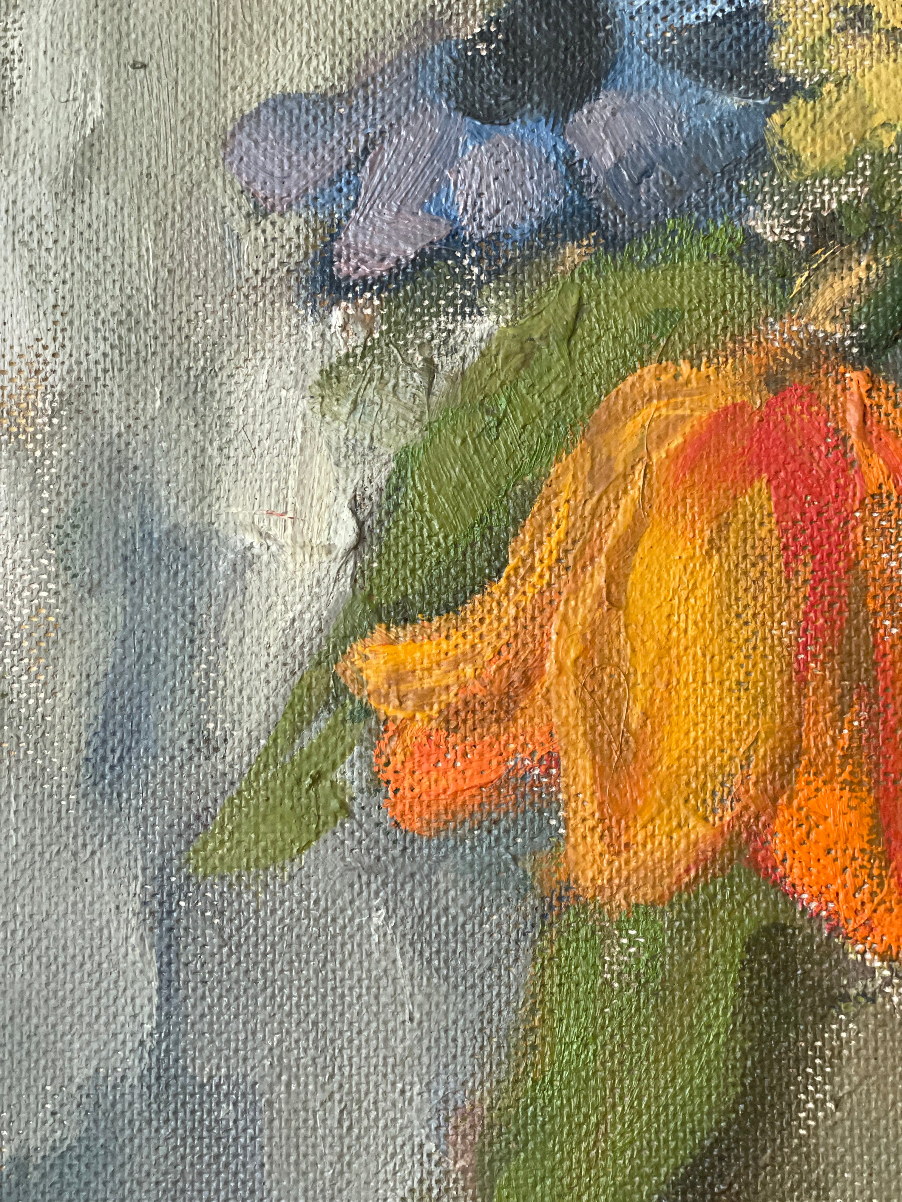 Summer Flowers in a Clay Jug