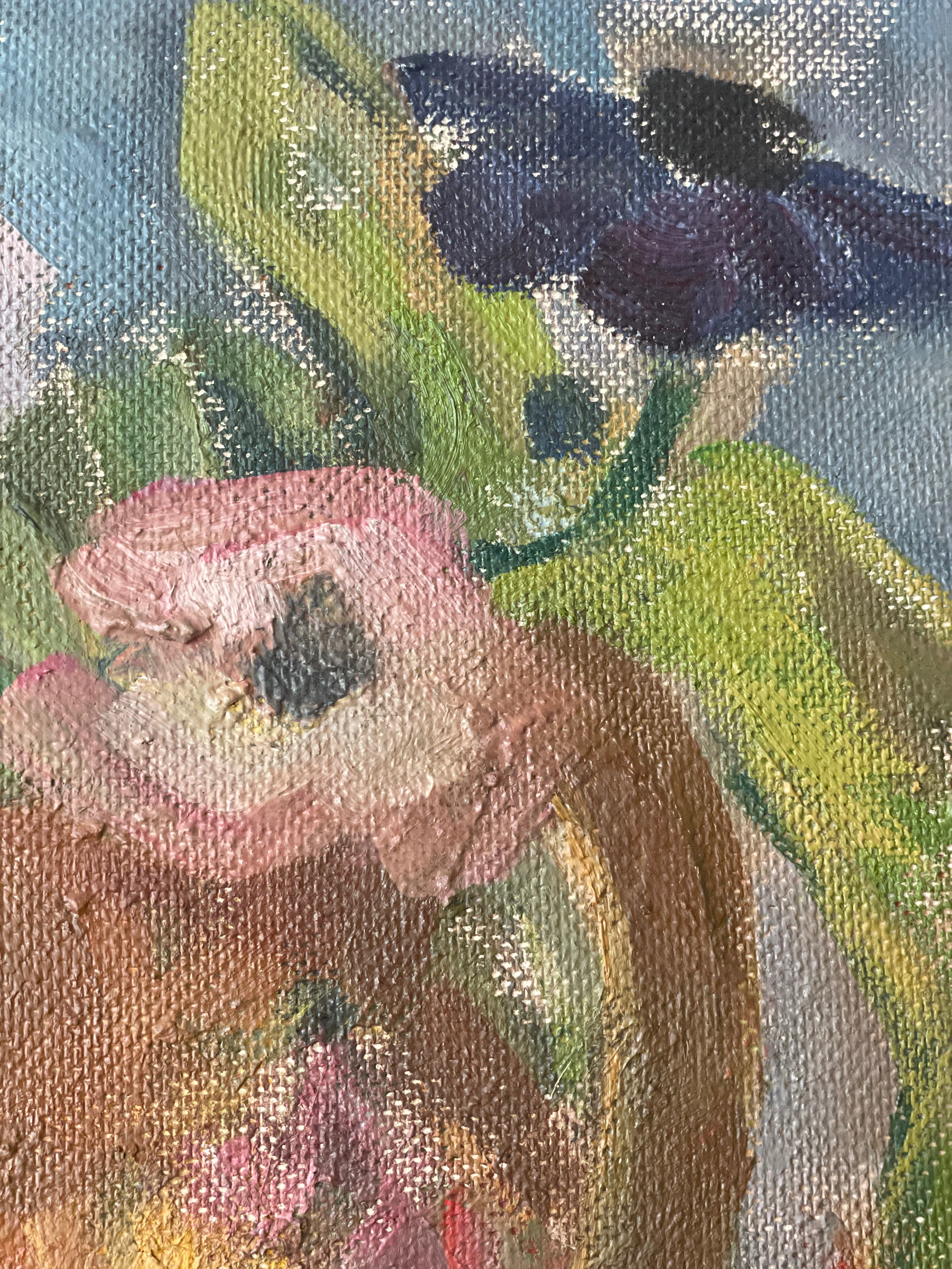 Summer Flowers in a Clay Jug
