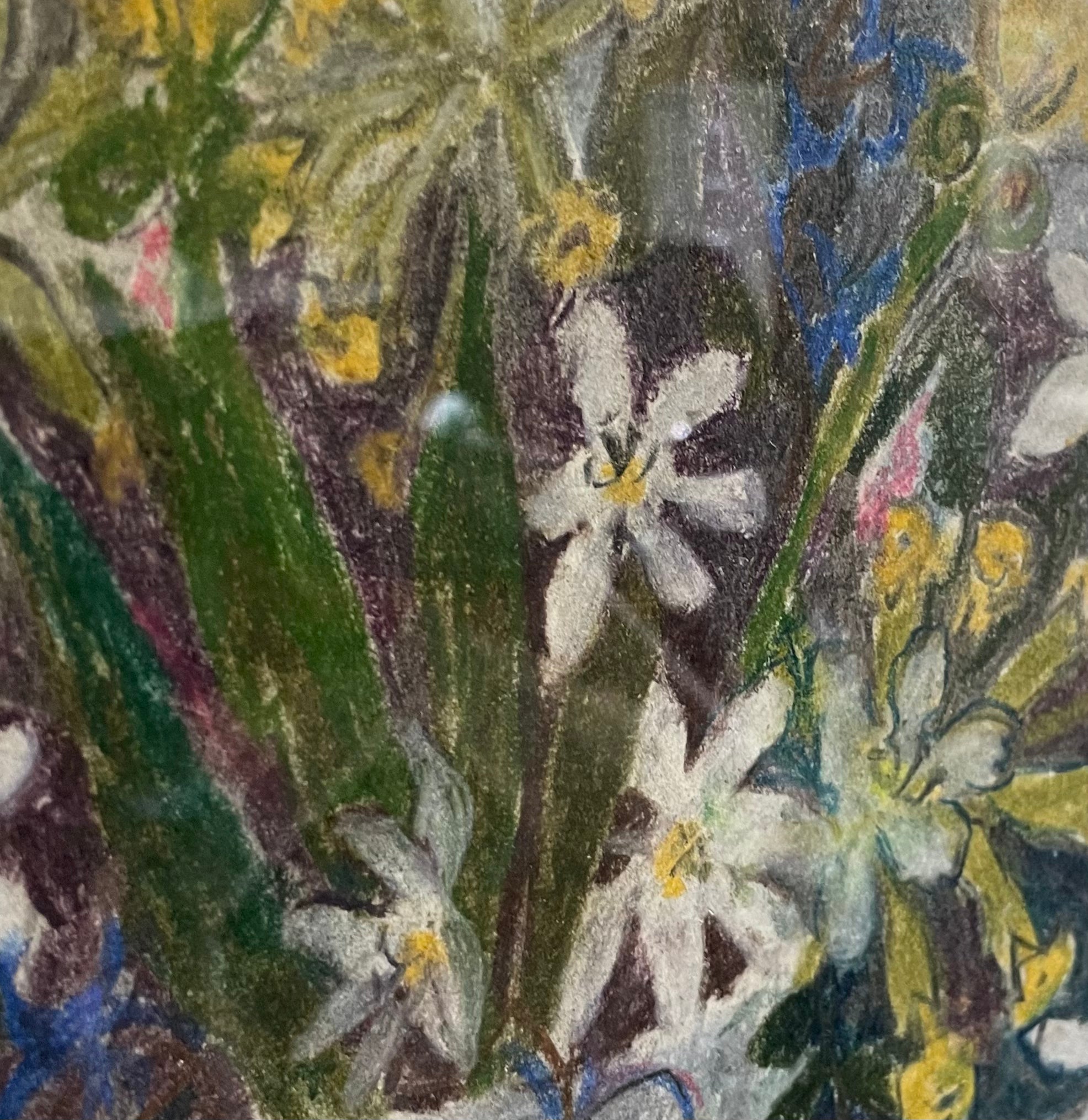 Swedish Florals; one of a pair.