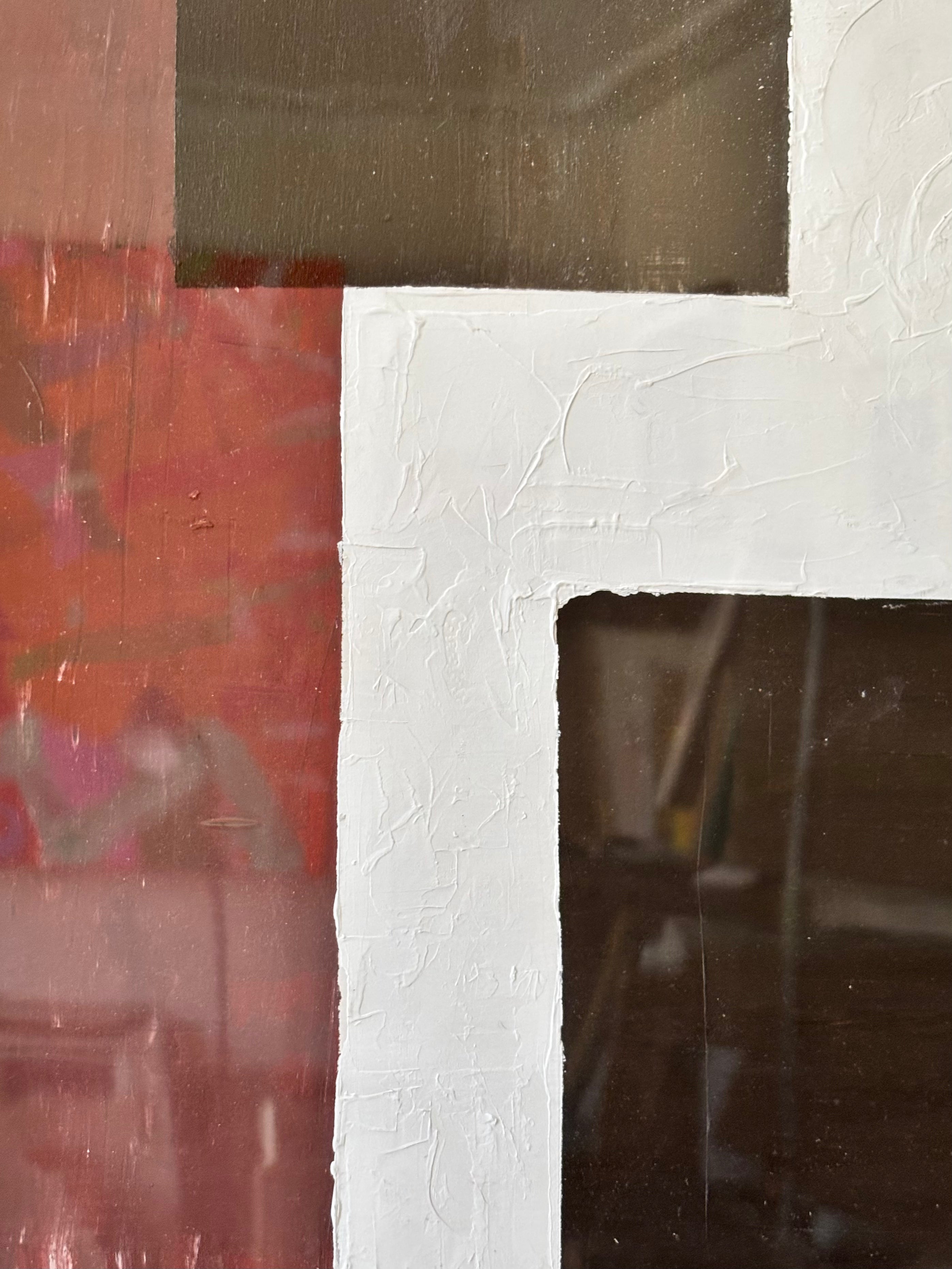 Pair of Red and Black Abstracts