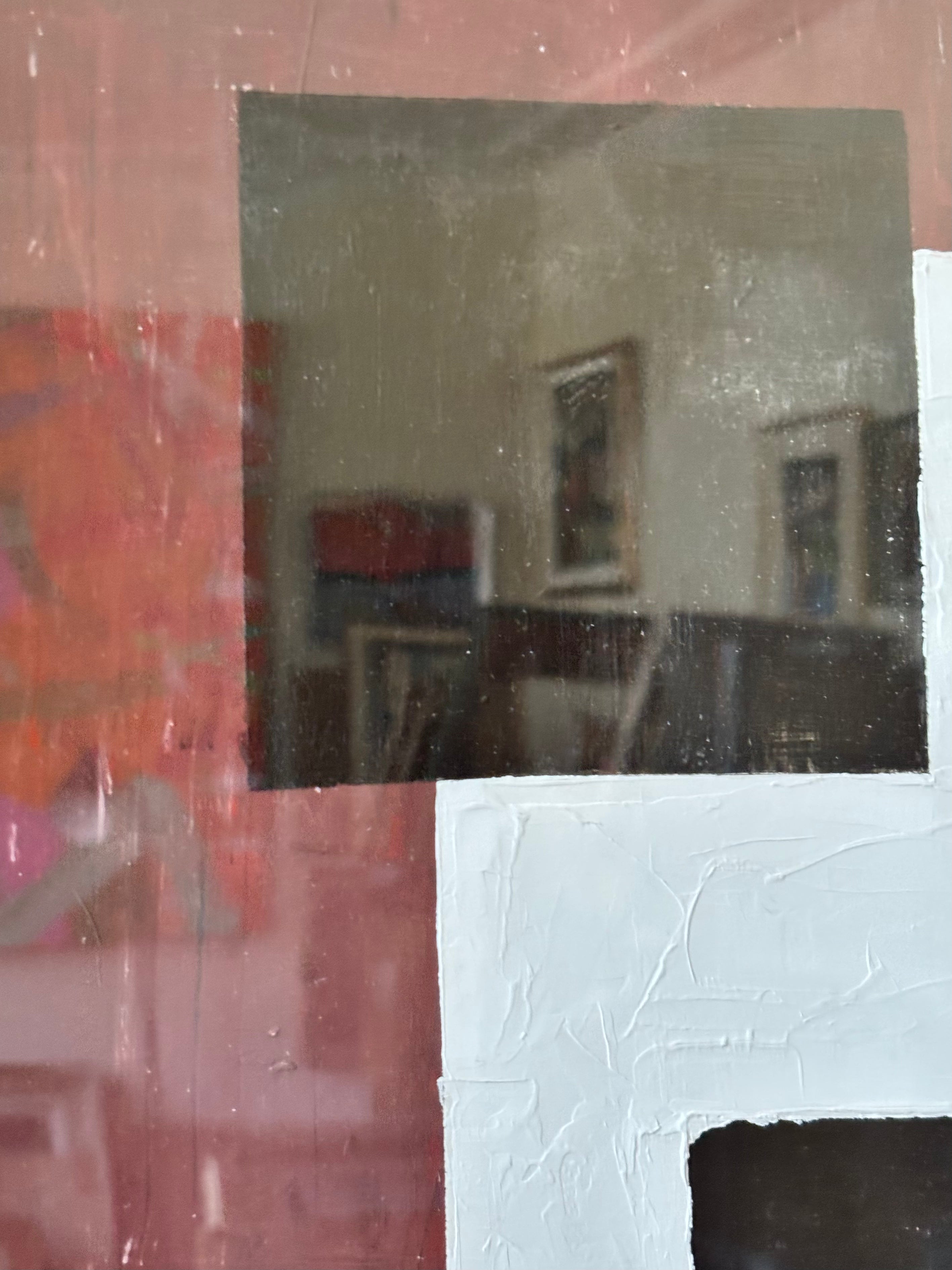 Pair of Red and Black Abstracts
