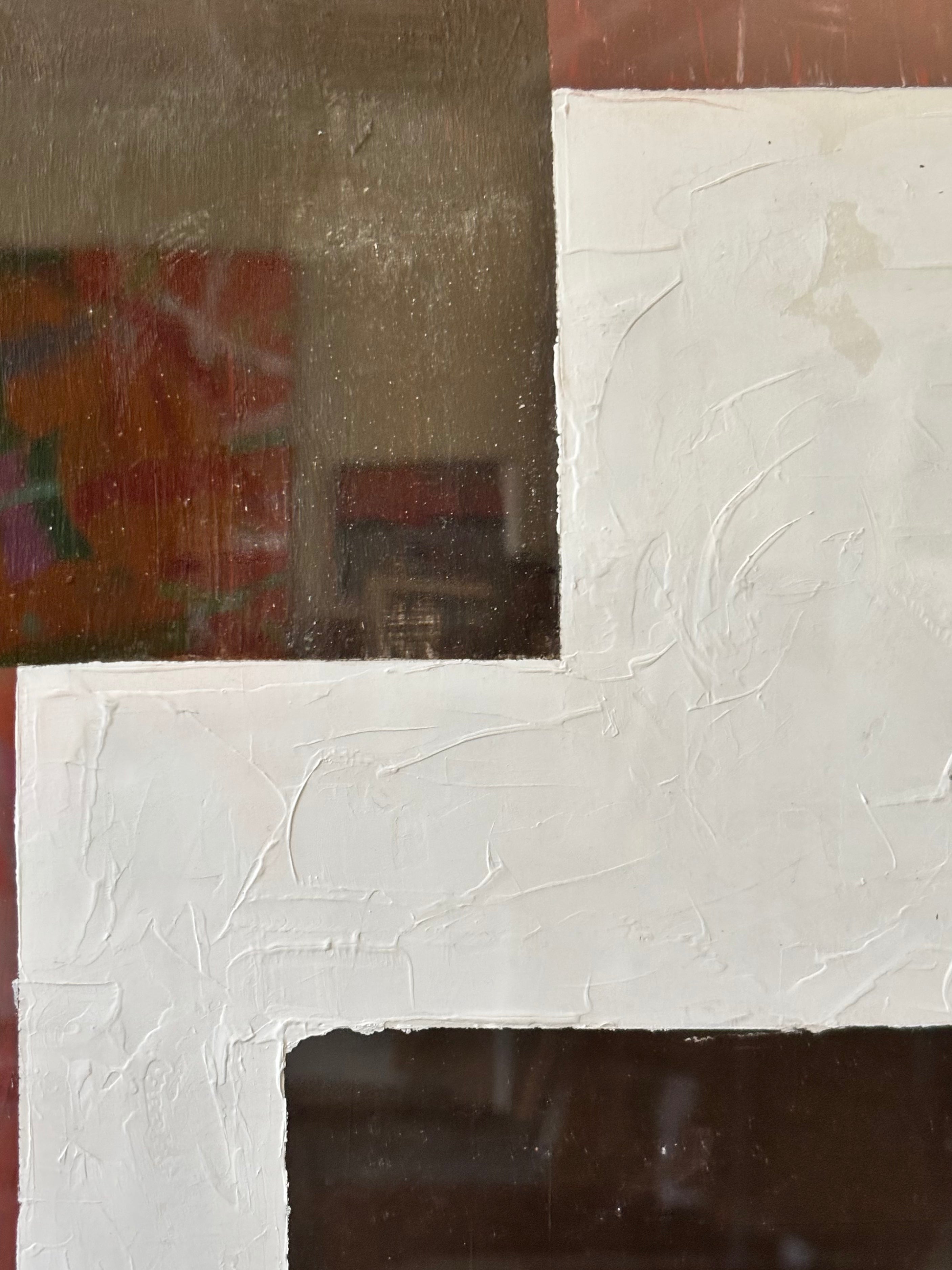 Pair of Red and Black Abstracts