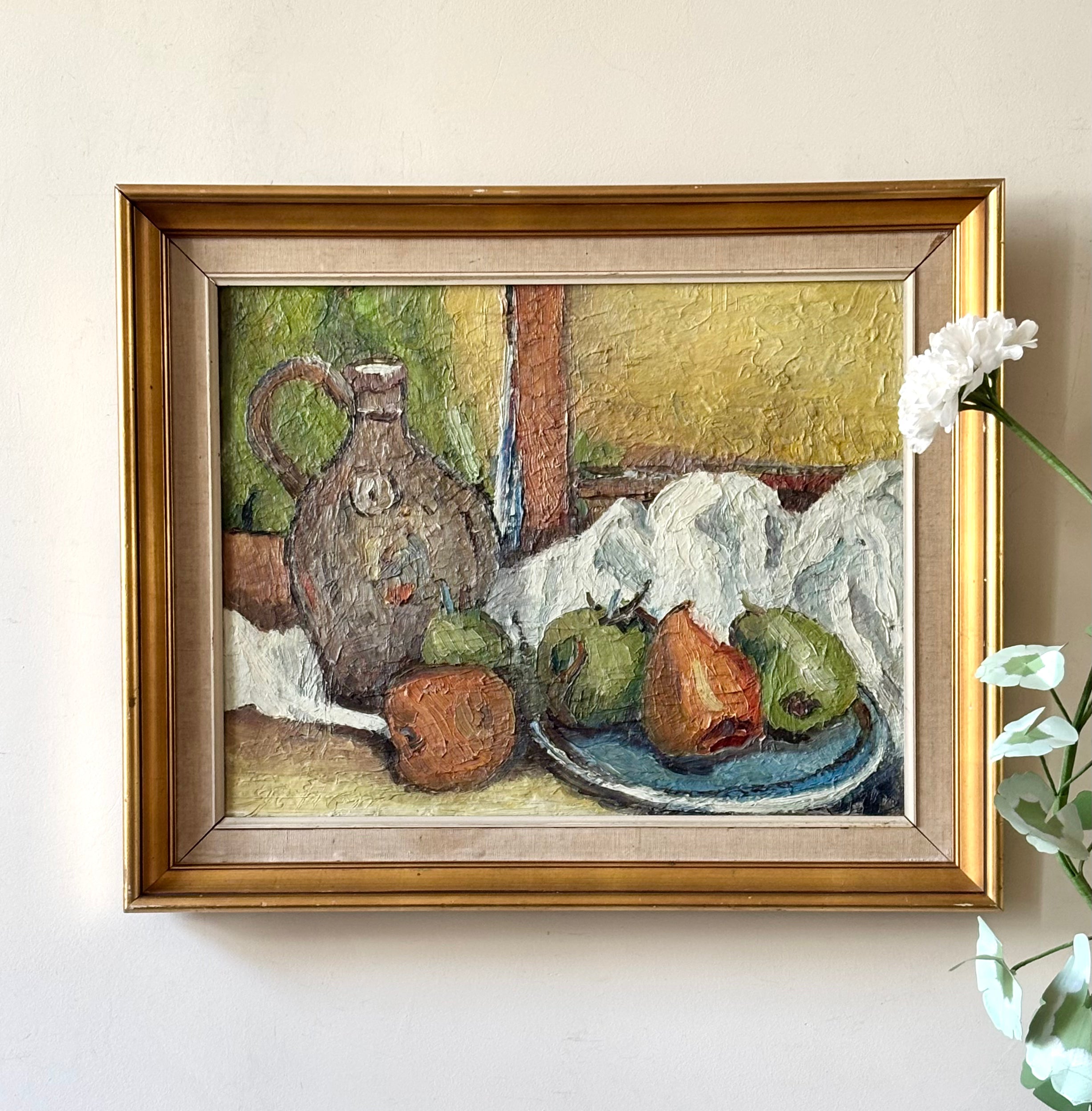 Still Life with Pears and Jug