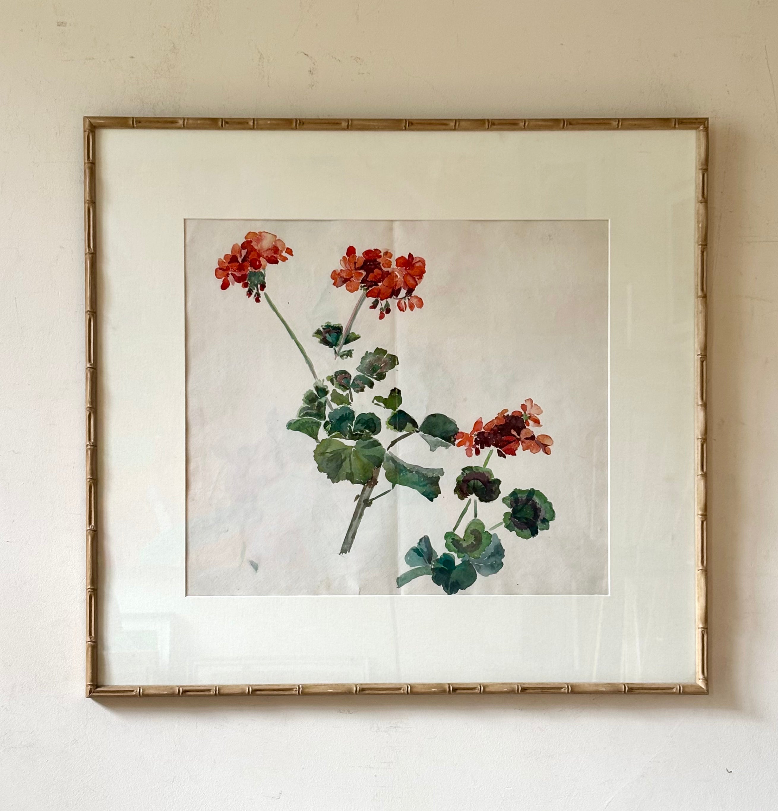 Red Geraniums
