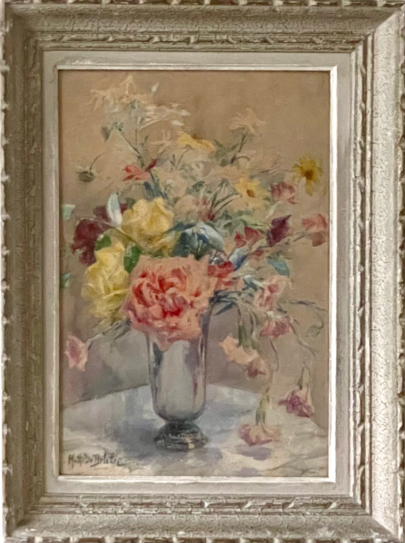 Floral with Pink Roses