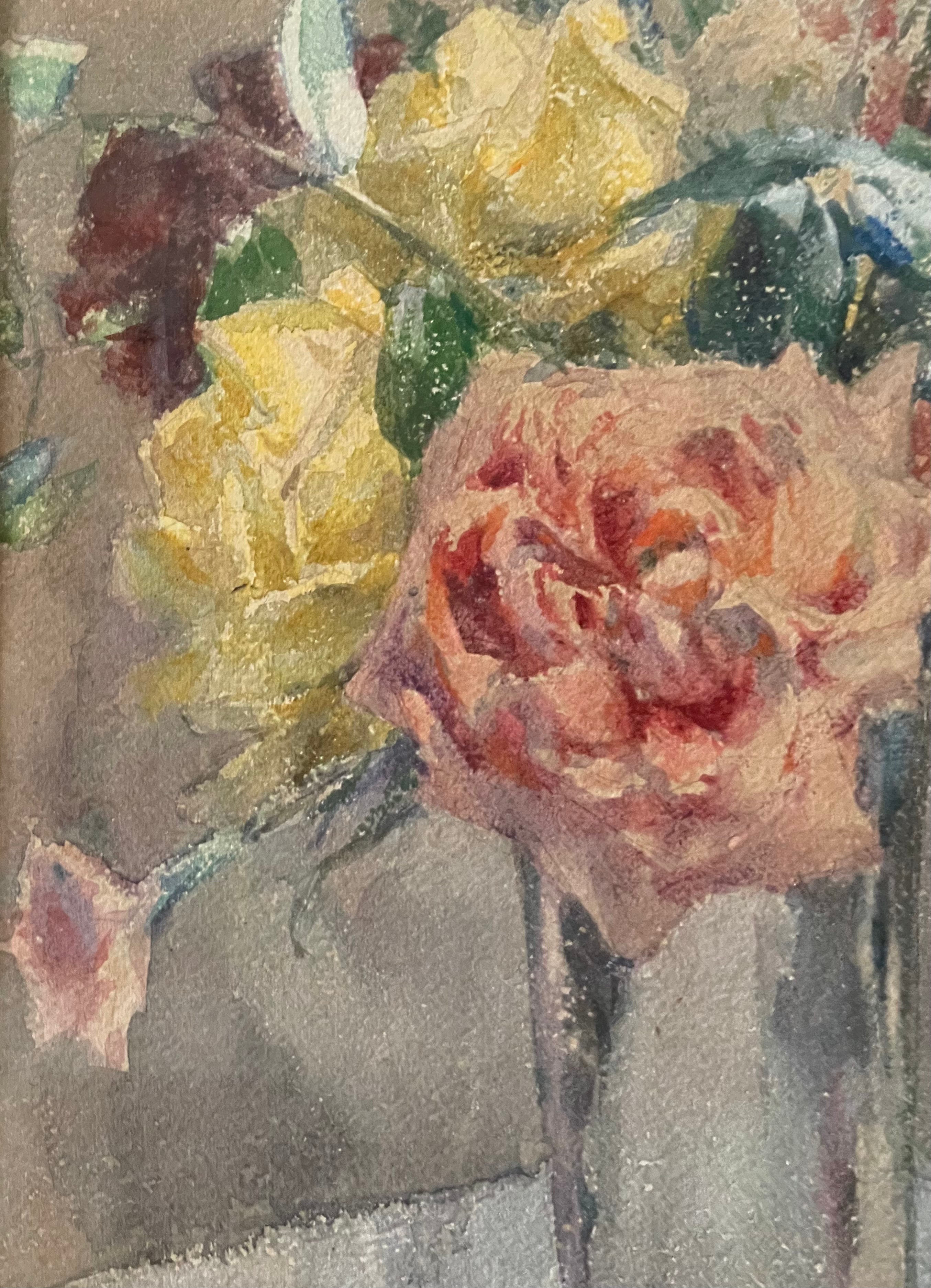 Floral with Pink Roses