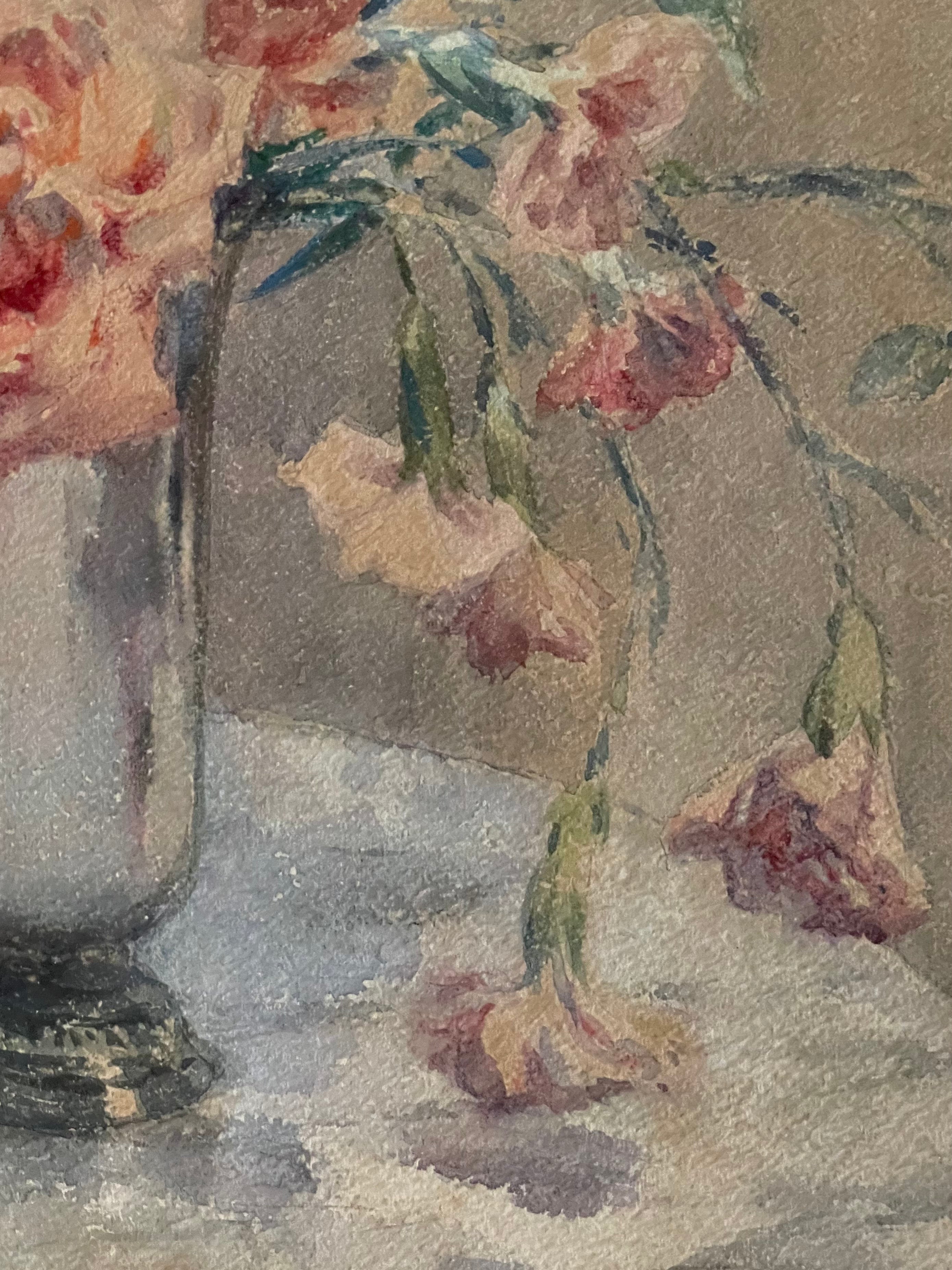 Floral with Pink Roses