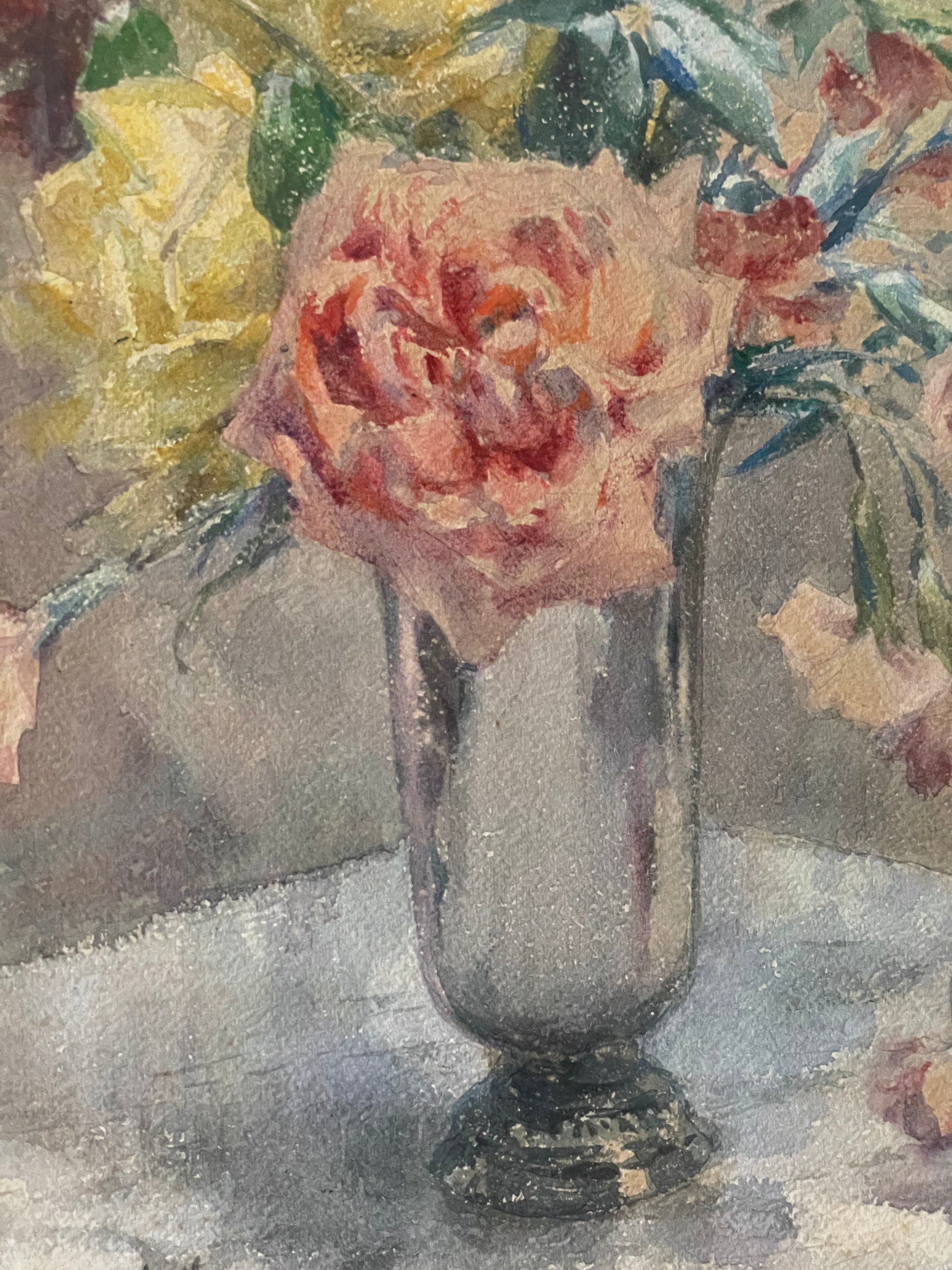 Floral with Pink Roses