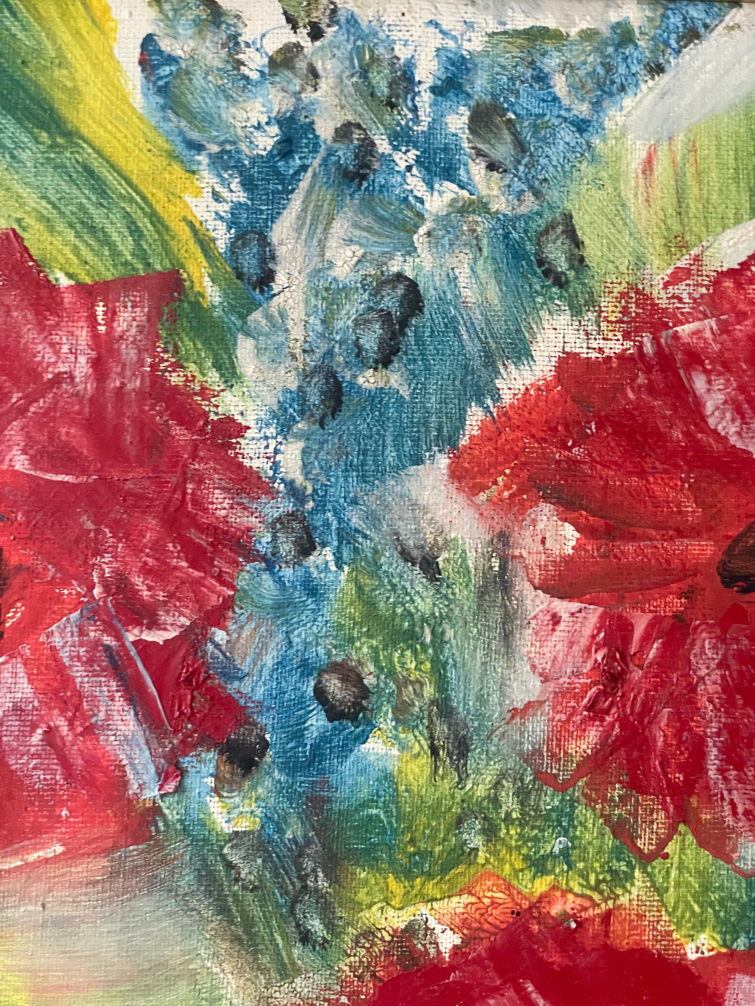 Red Dahlias