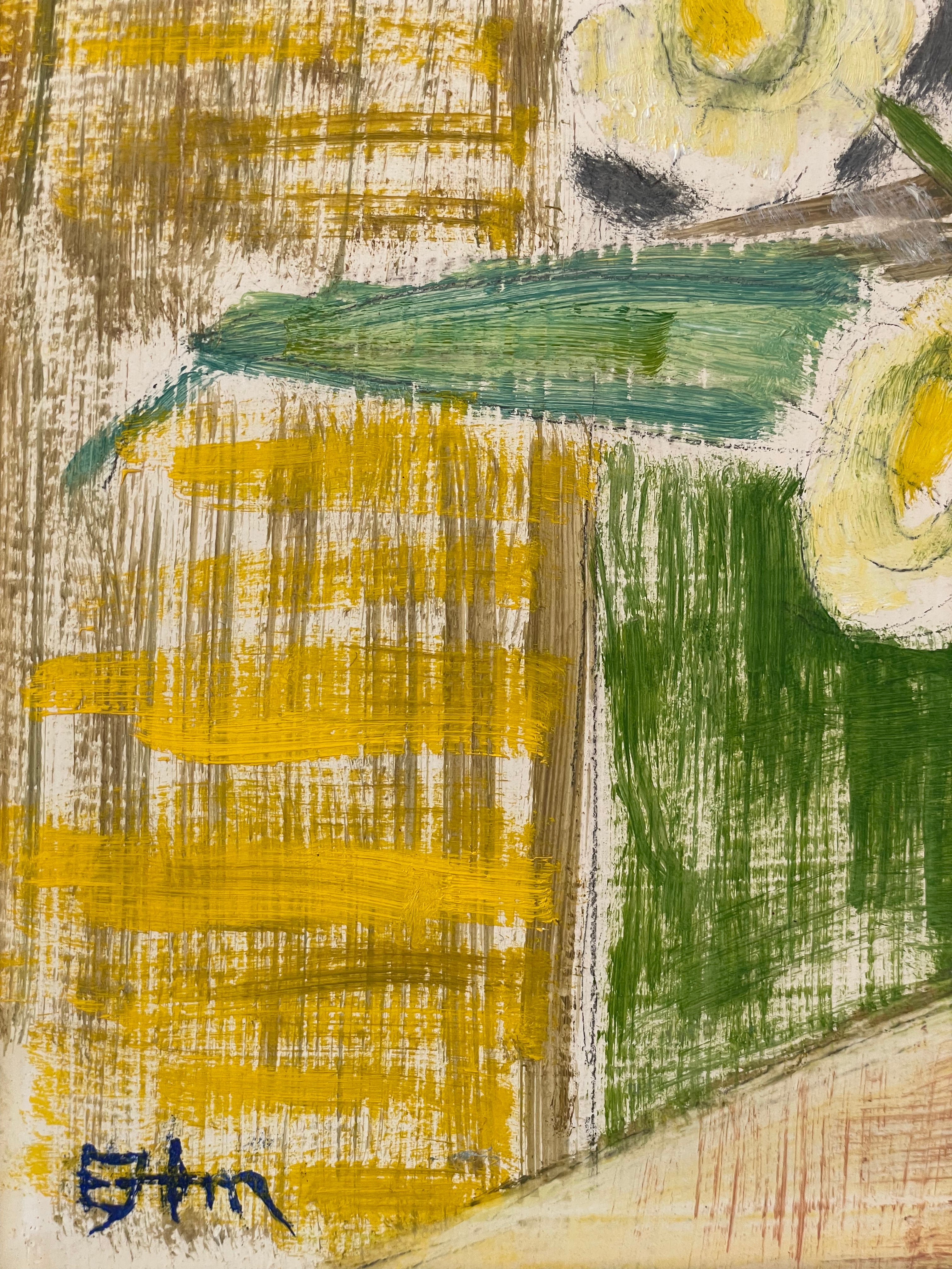 Red Tulips and Fresias