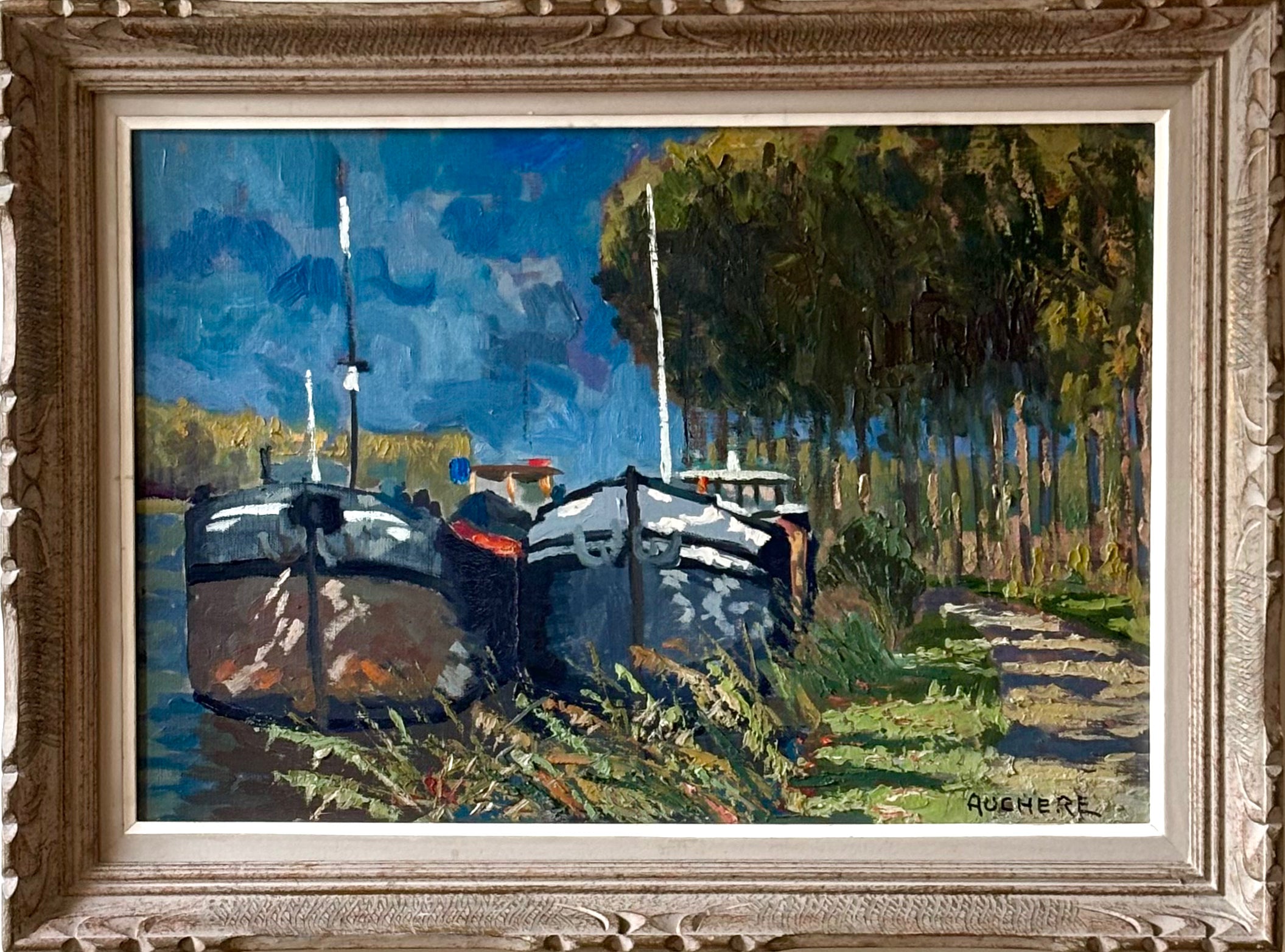 Barges on the Canal