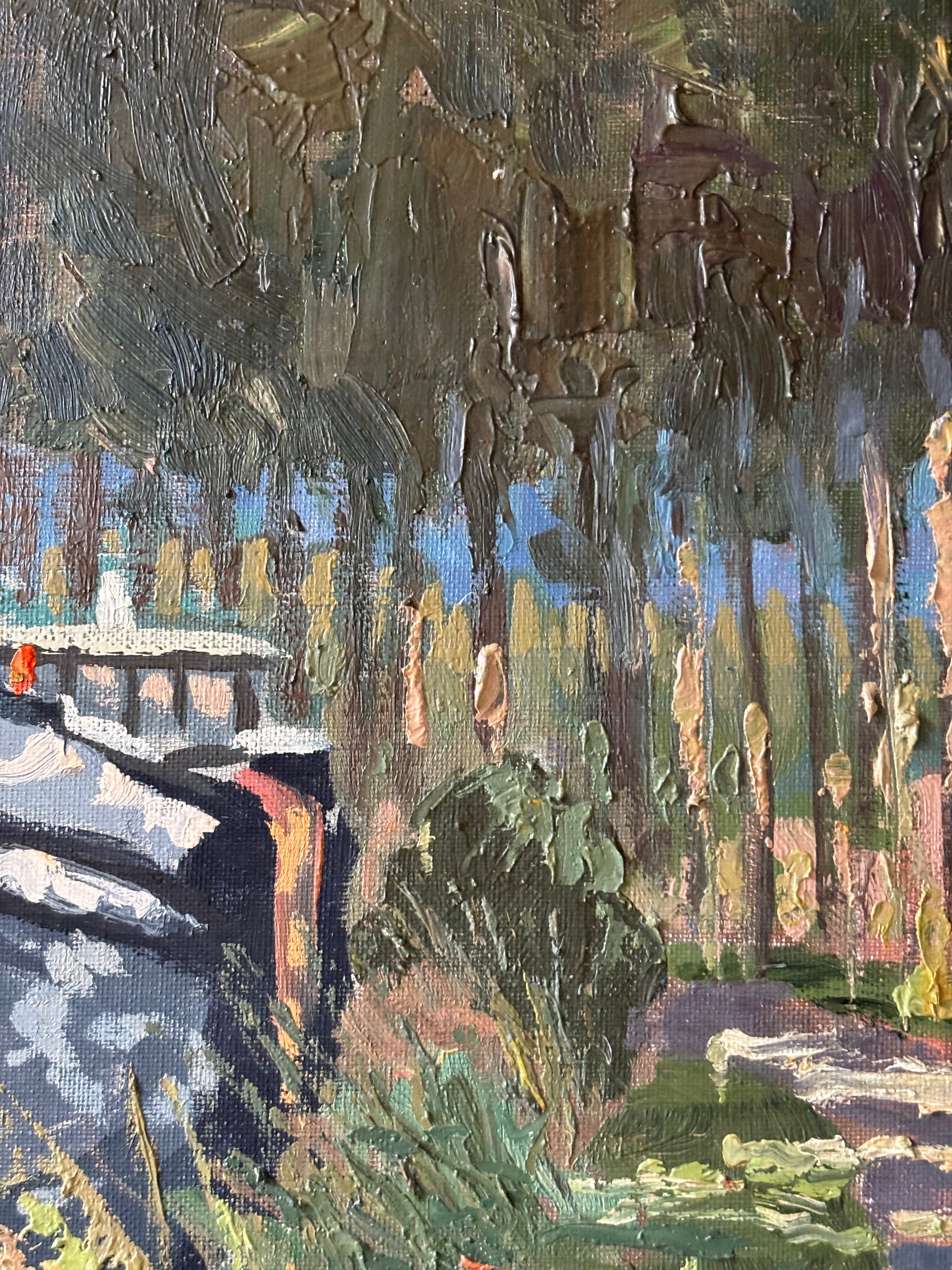 Barges on the Canal