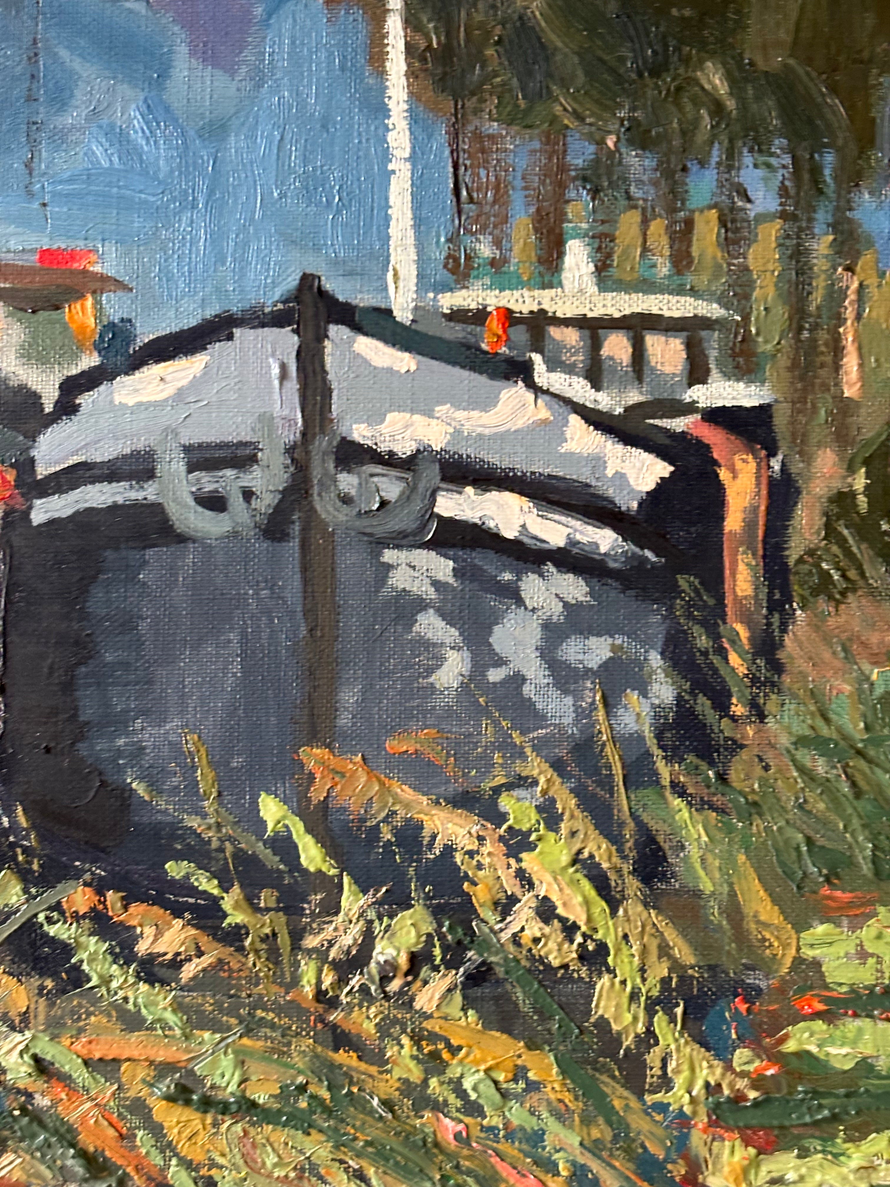 Barges on the Canal