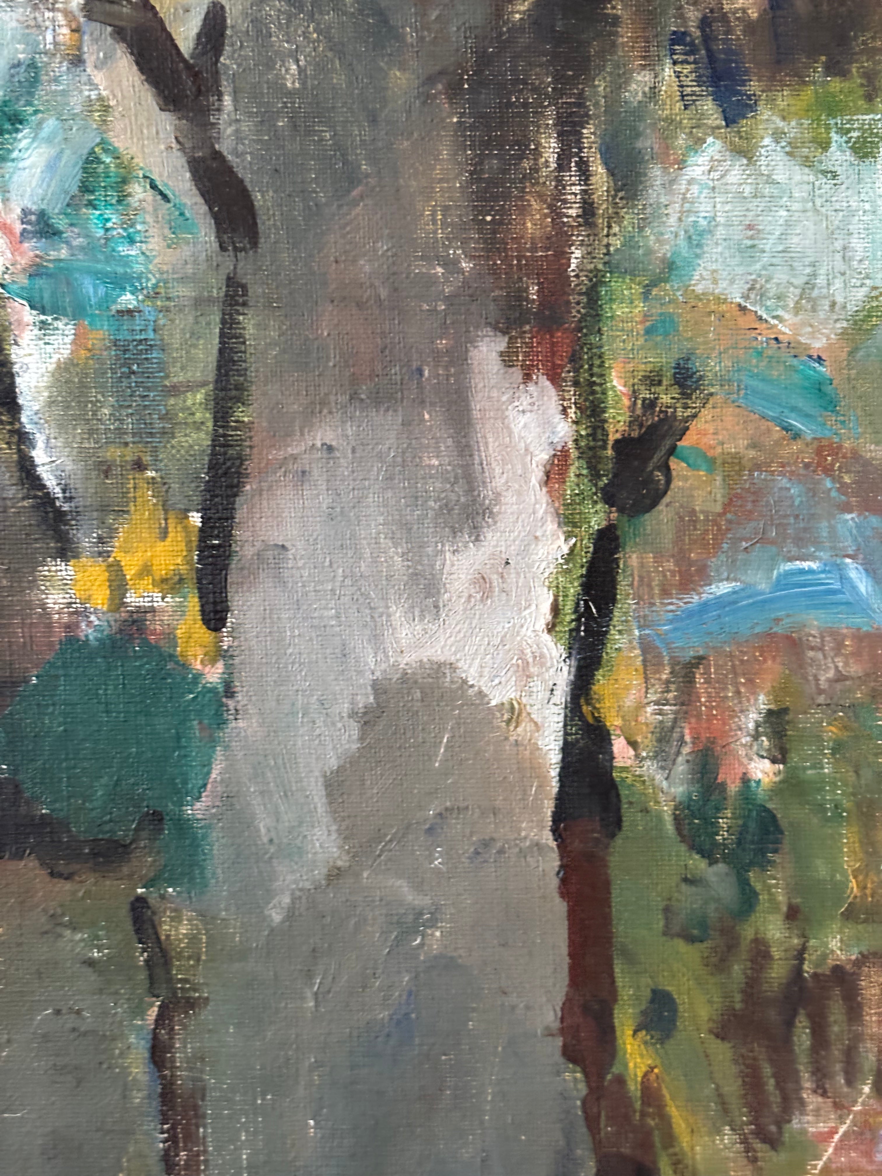Trees on Blue