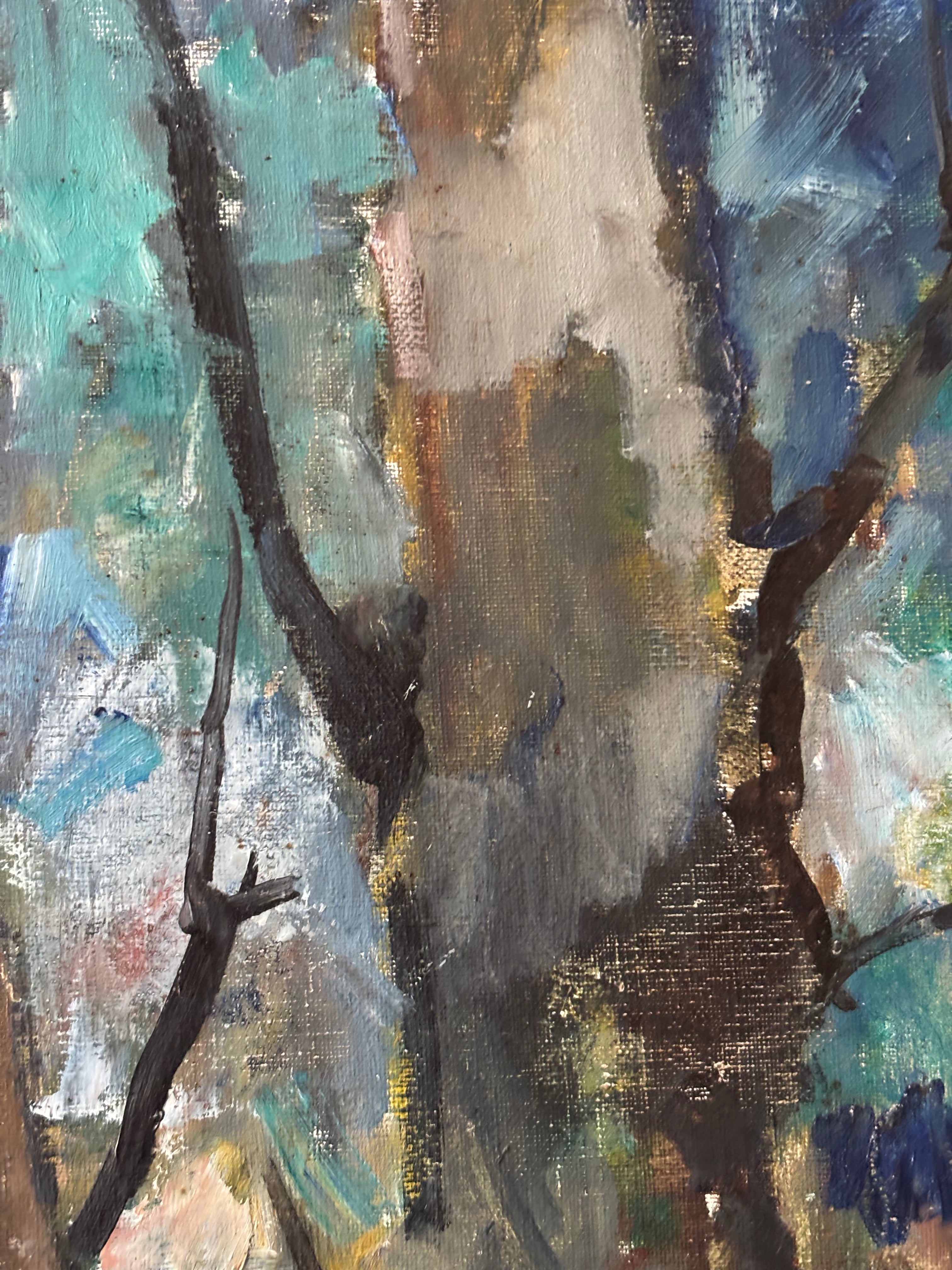Trees on Blue