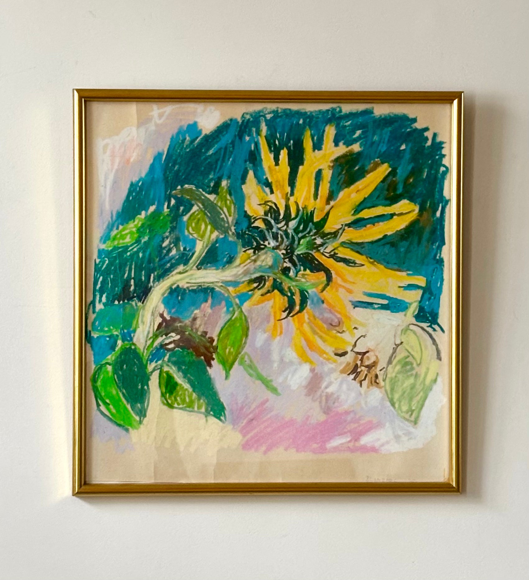 Sunflower on Blue