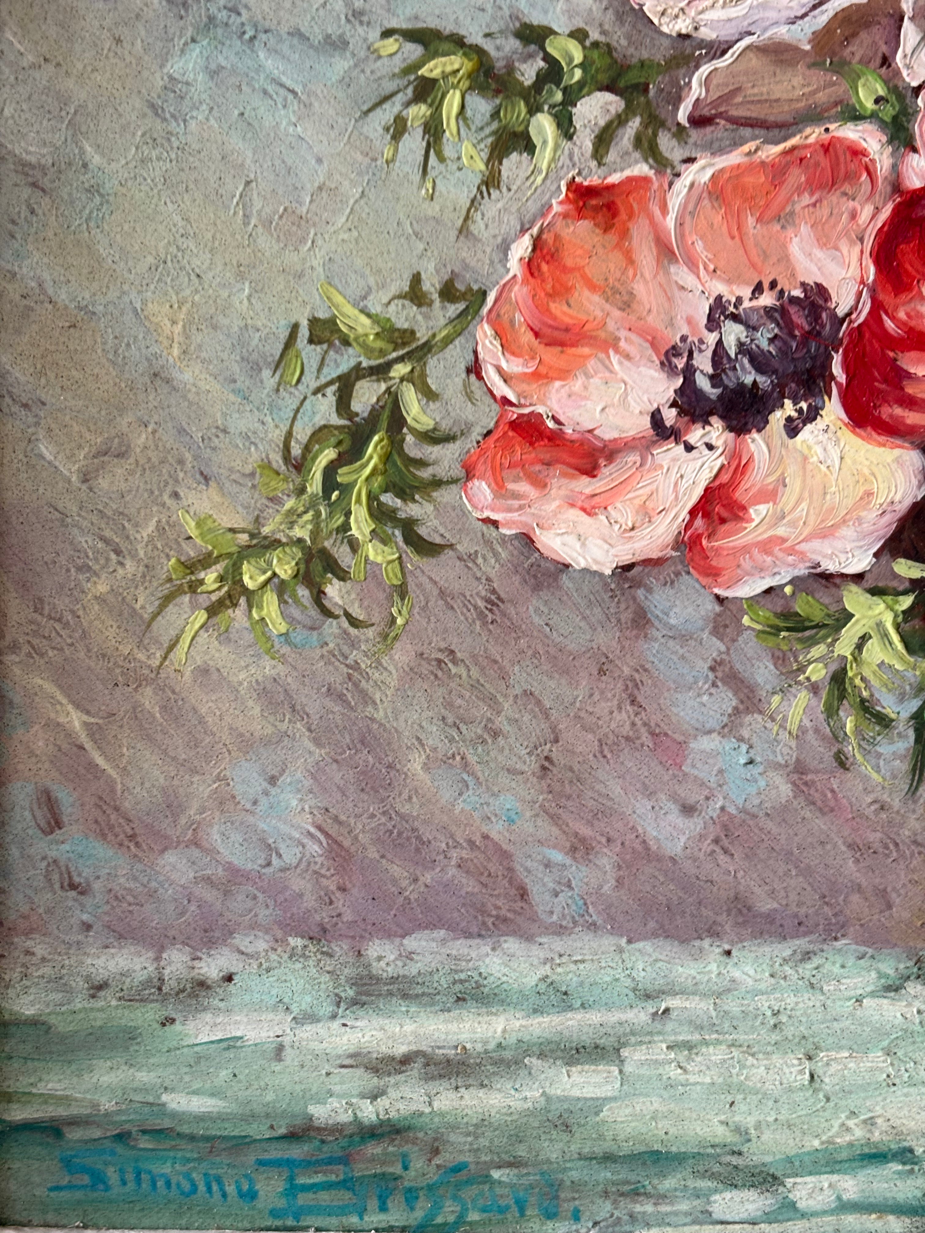 Pink and White Anemones