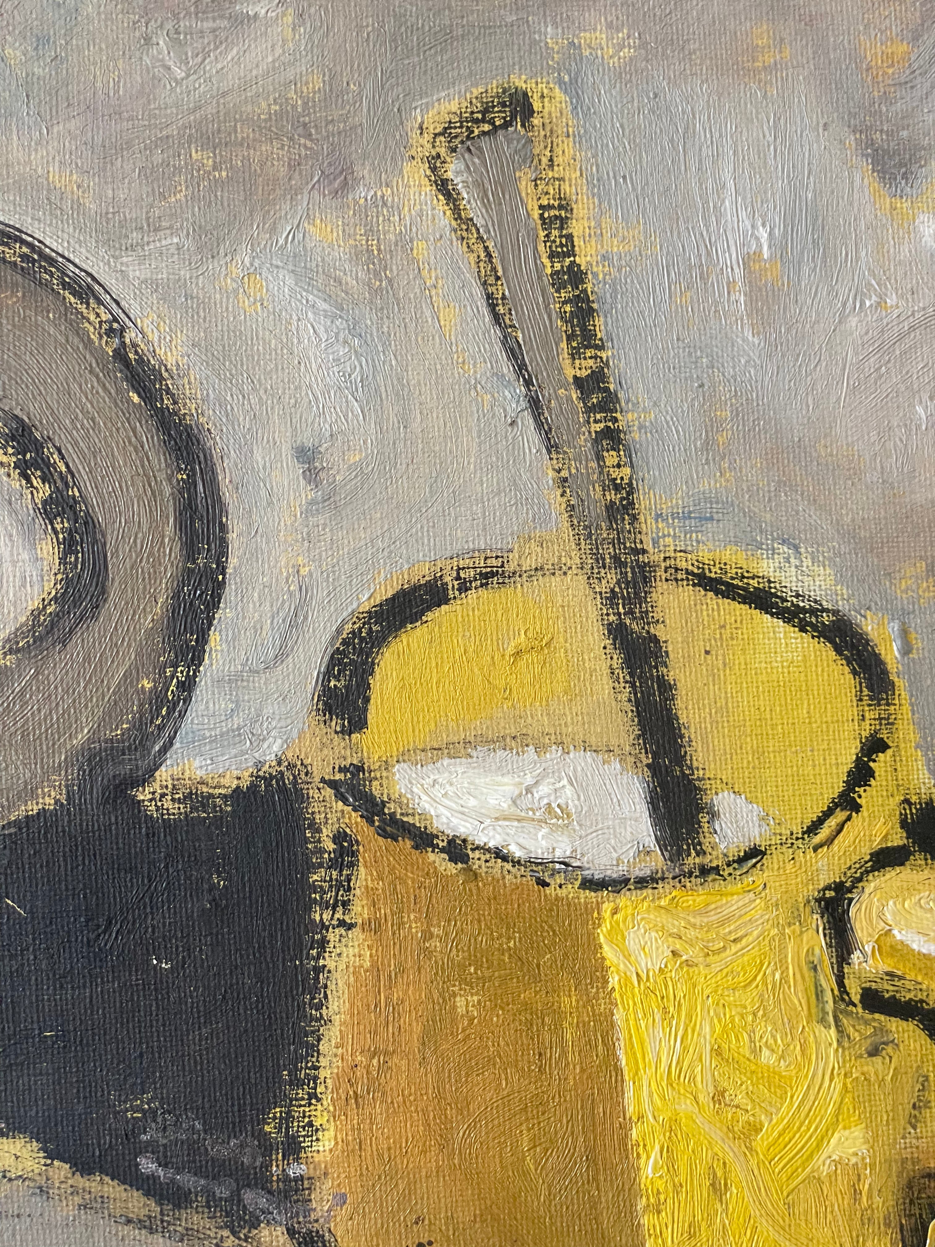 Yellow Mug and Pears