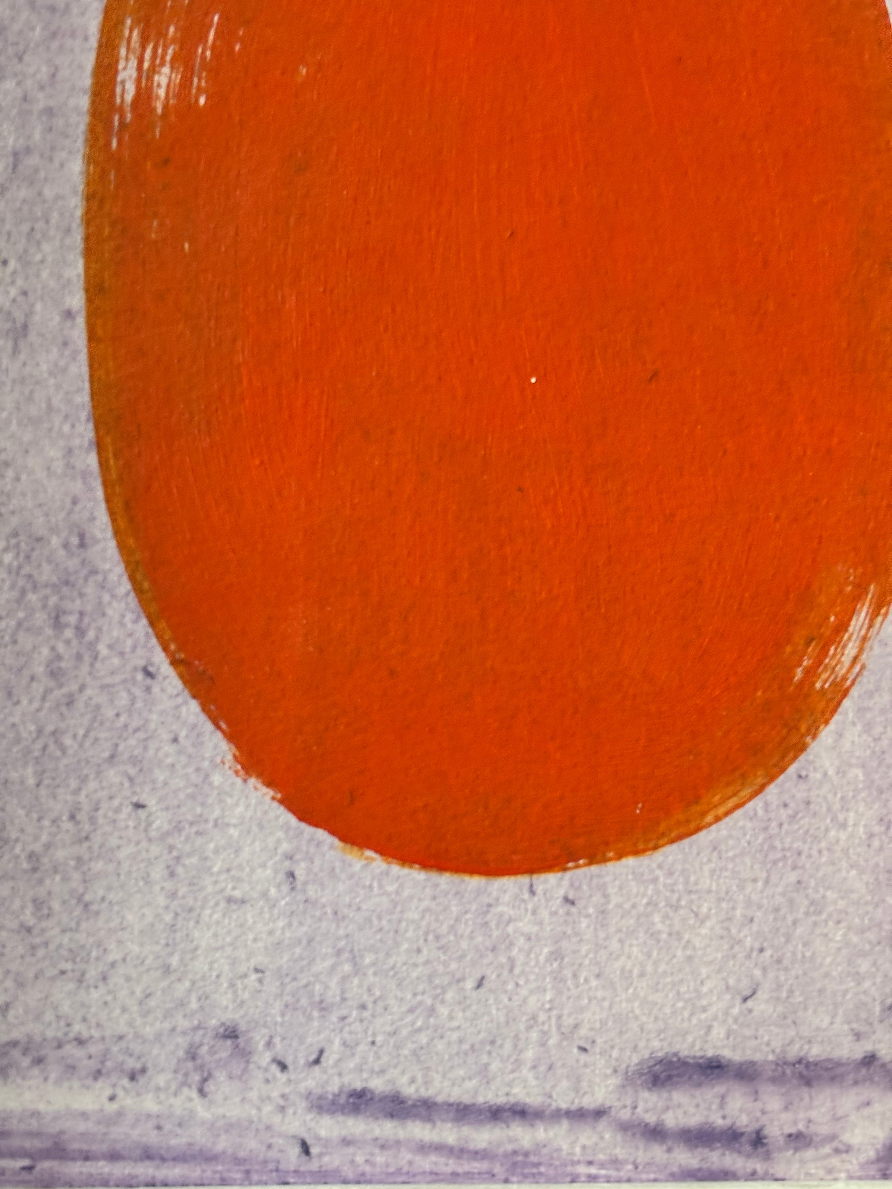Orange on Purple