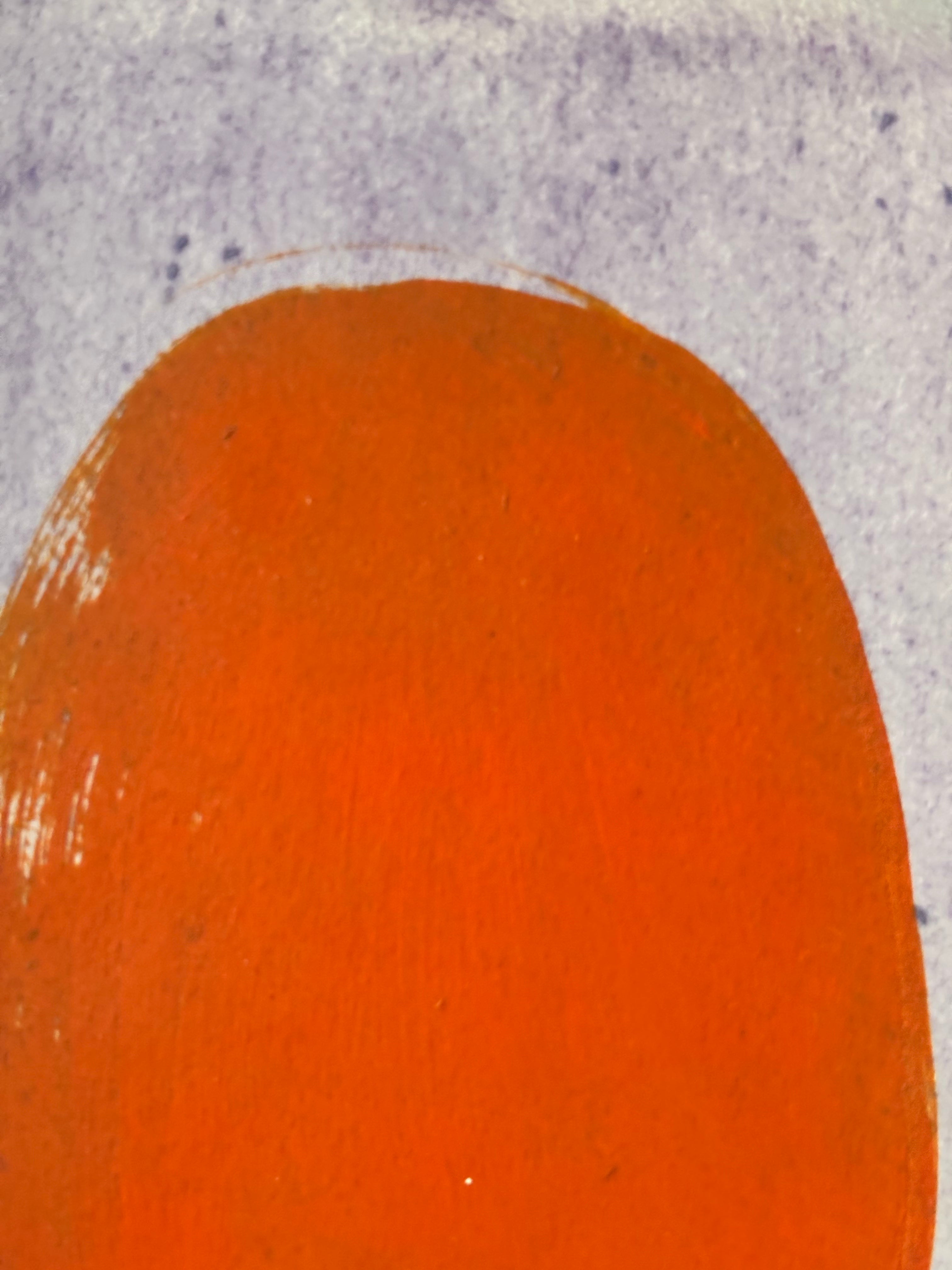 Orange on Purple