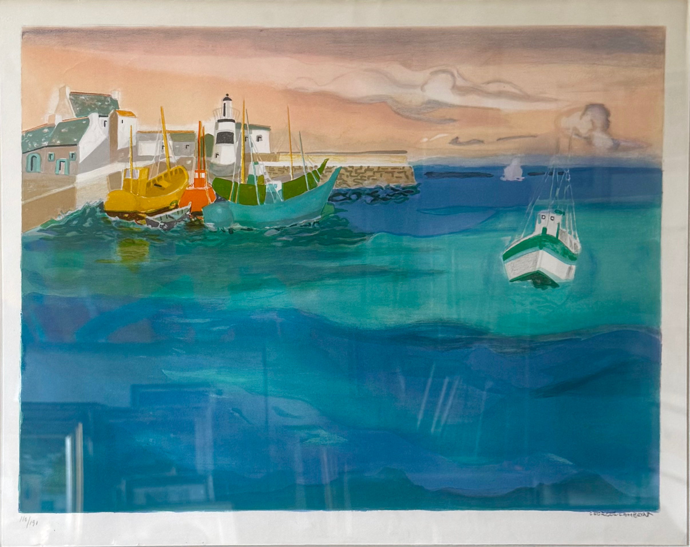 Harbour Lithograph
