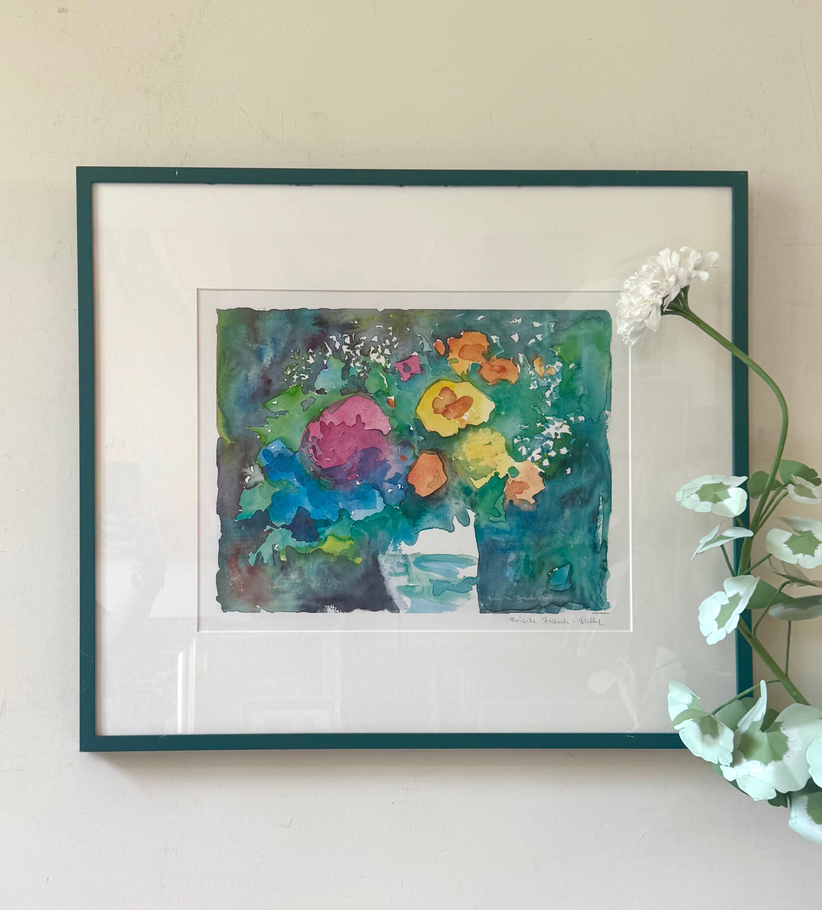 Bright Flower Lithograph