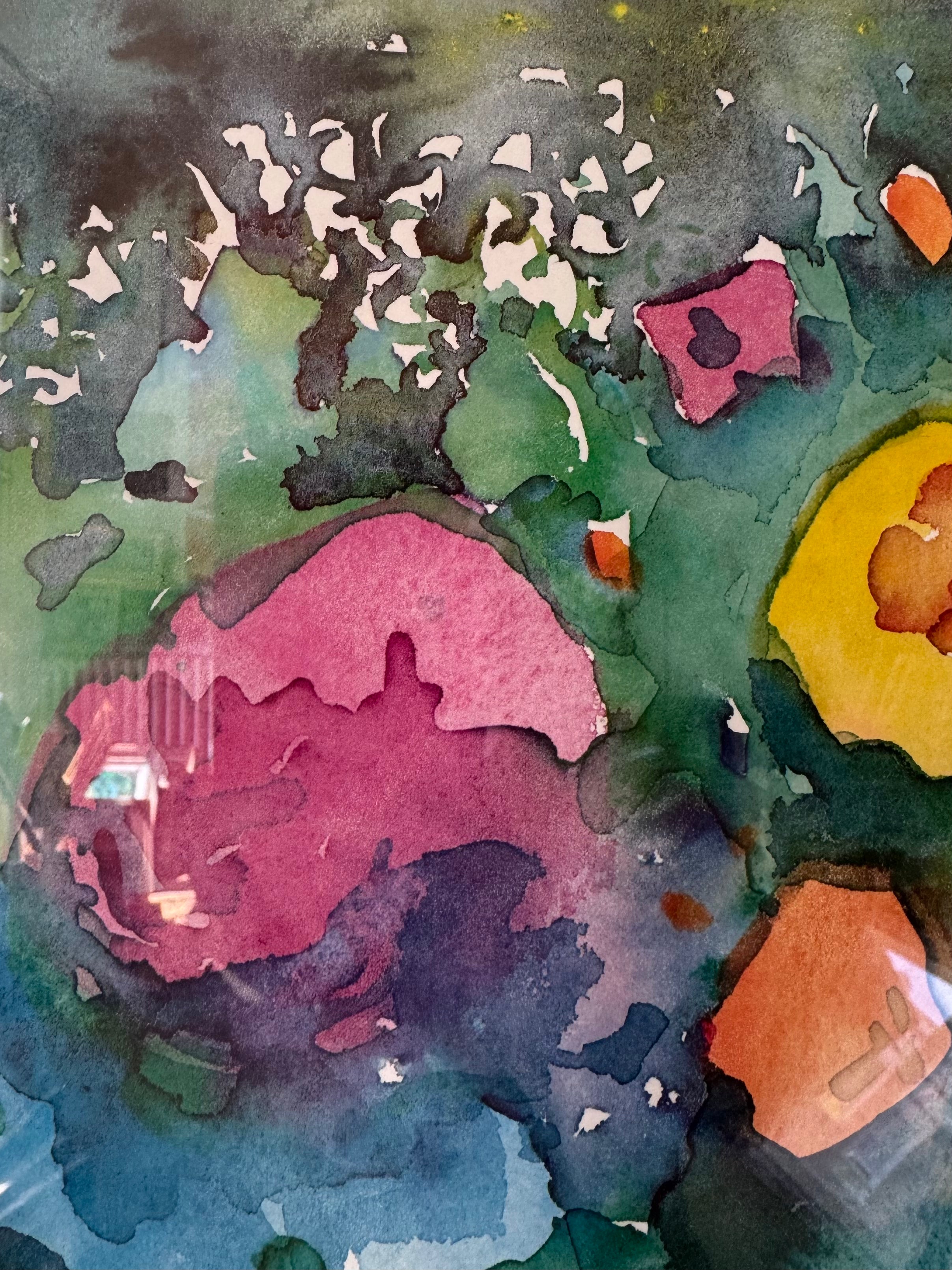 Bright Flower Lithograph