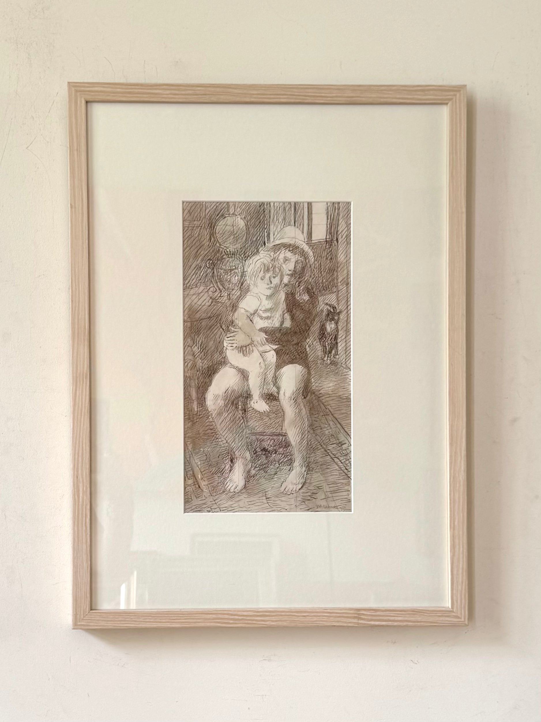 Girl with Child on Lap
