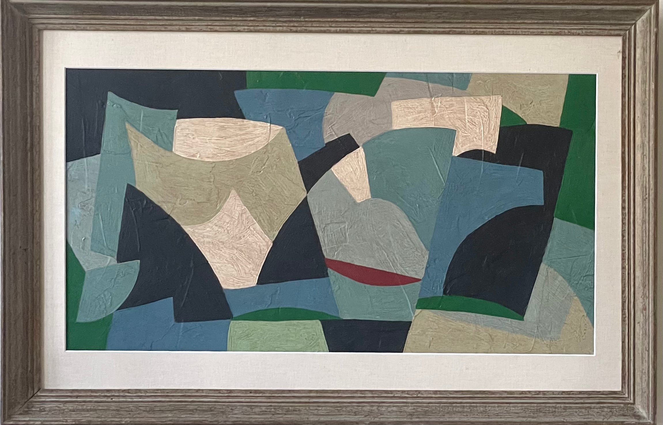 Blue and Black Abstract