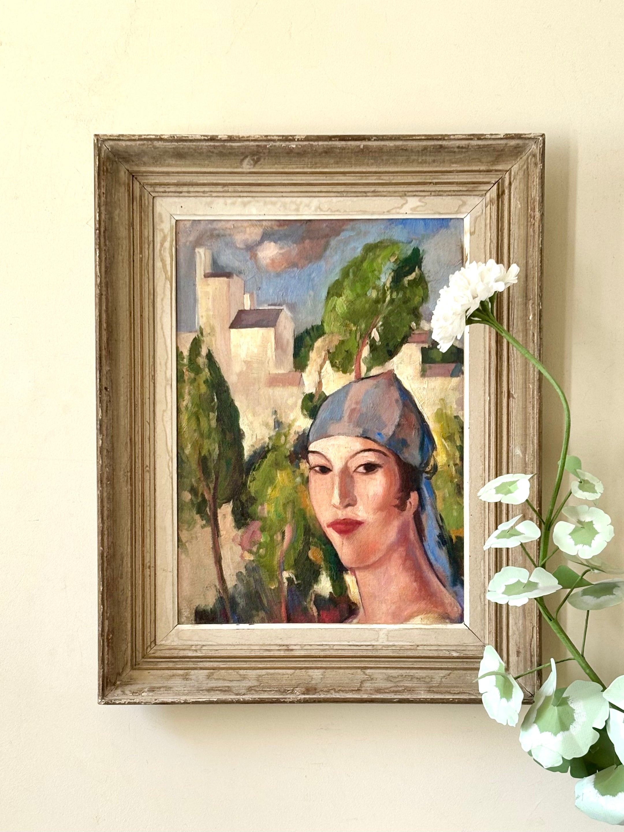 Woman in Cypress Trees