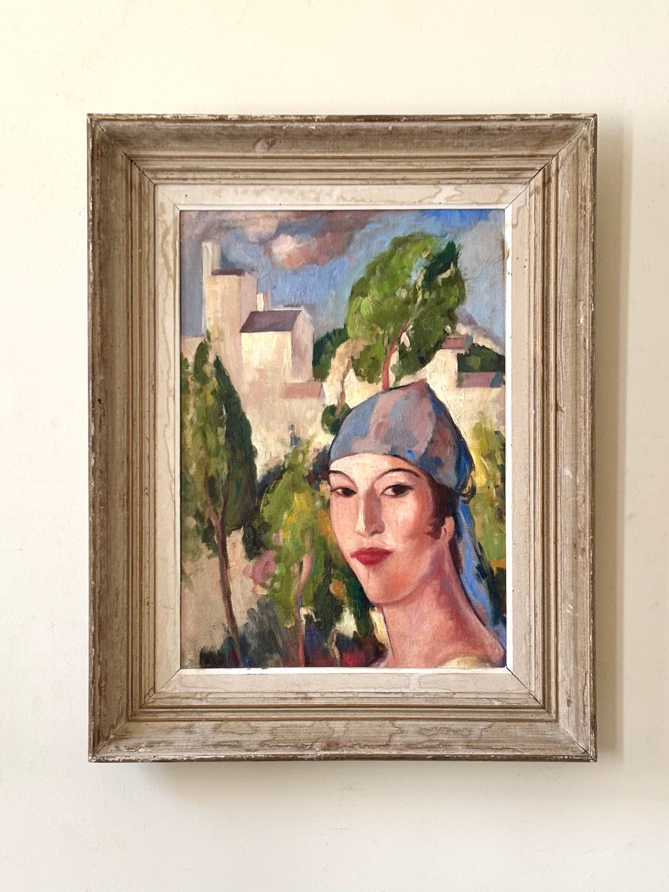 Woman in Cypress Trees