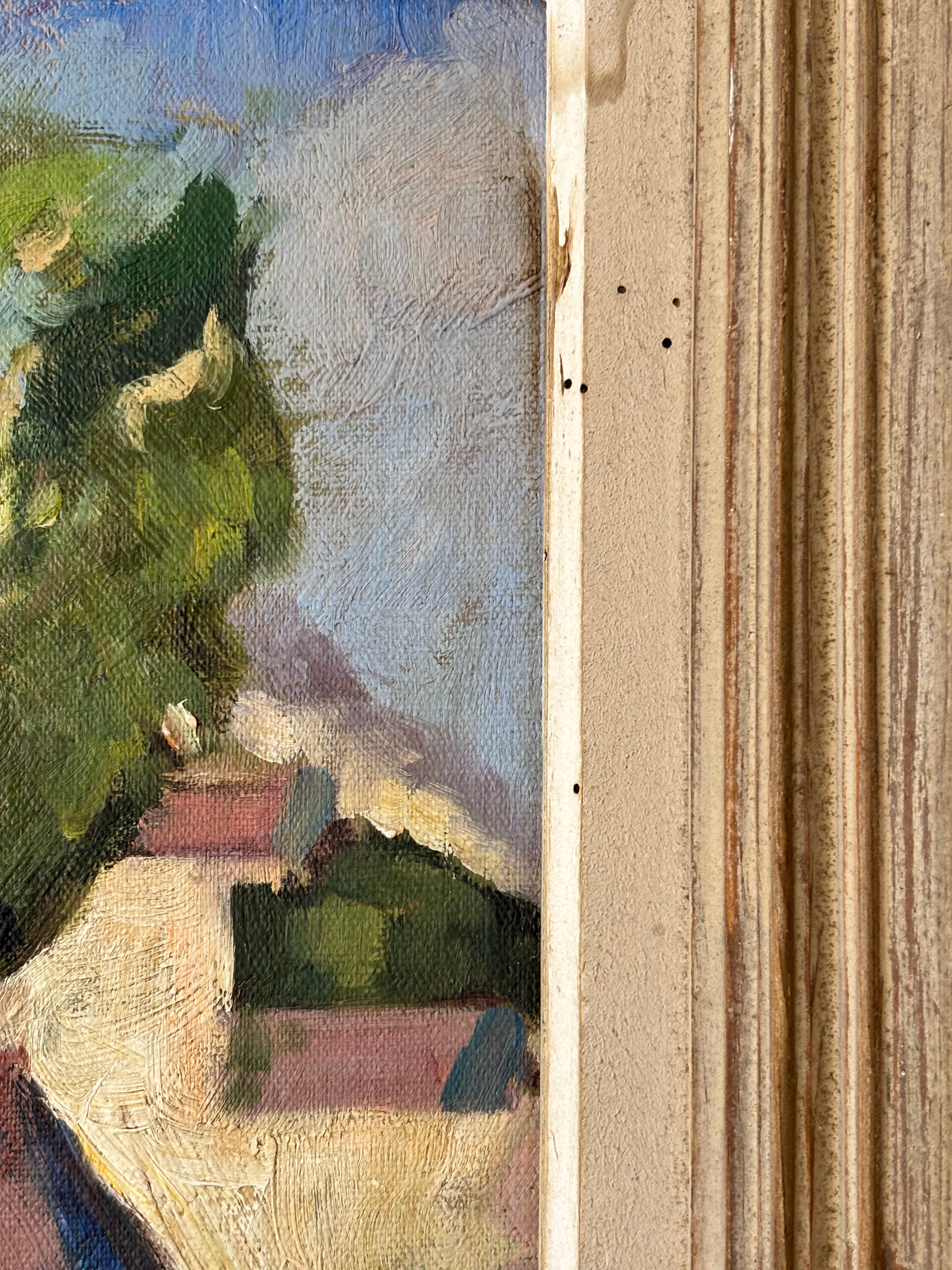 Woman in Cypress Trees