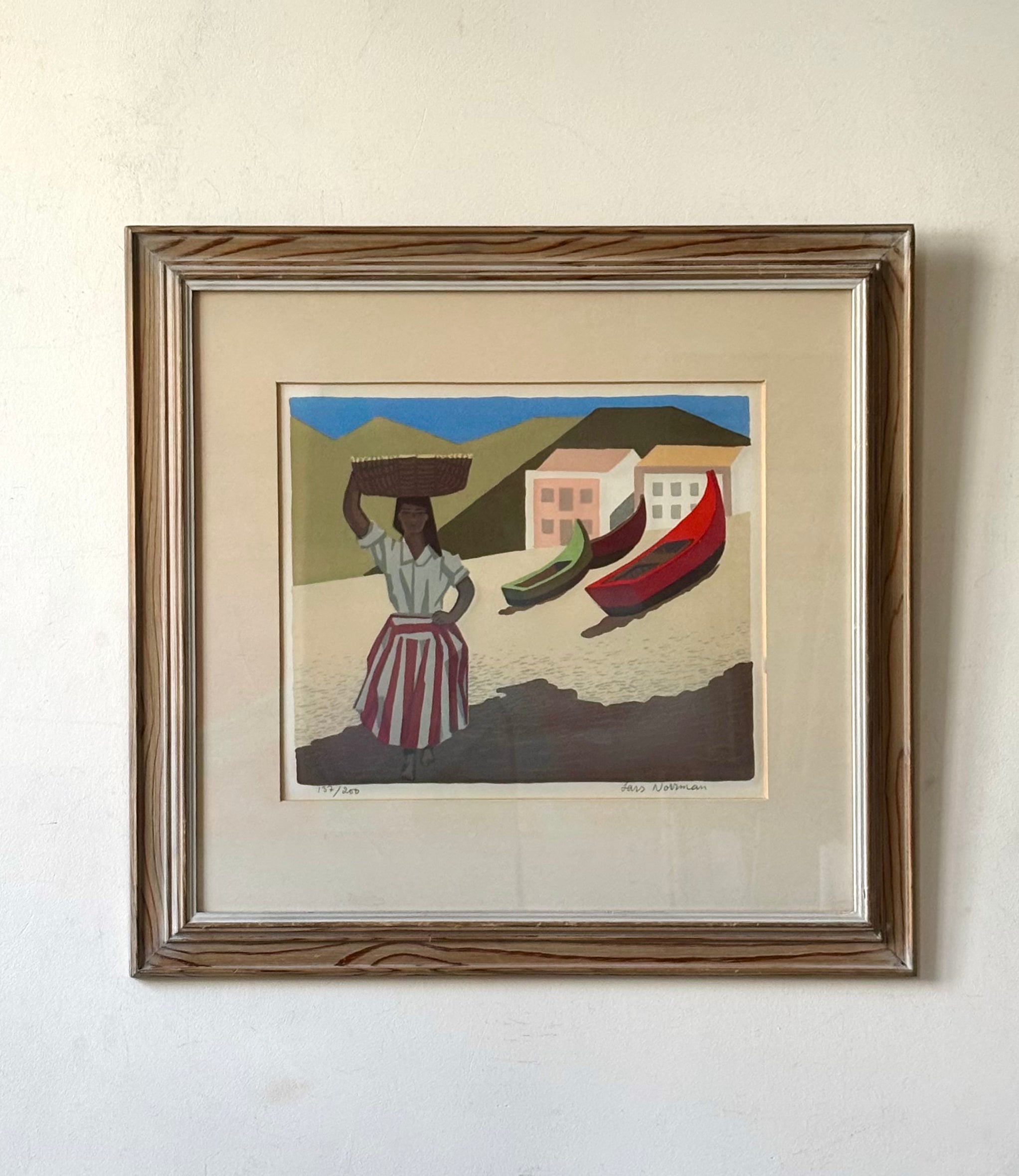 Woman Beside the Boats