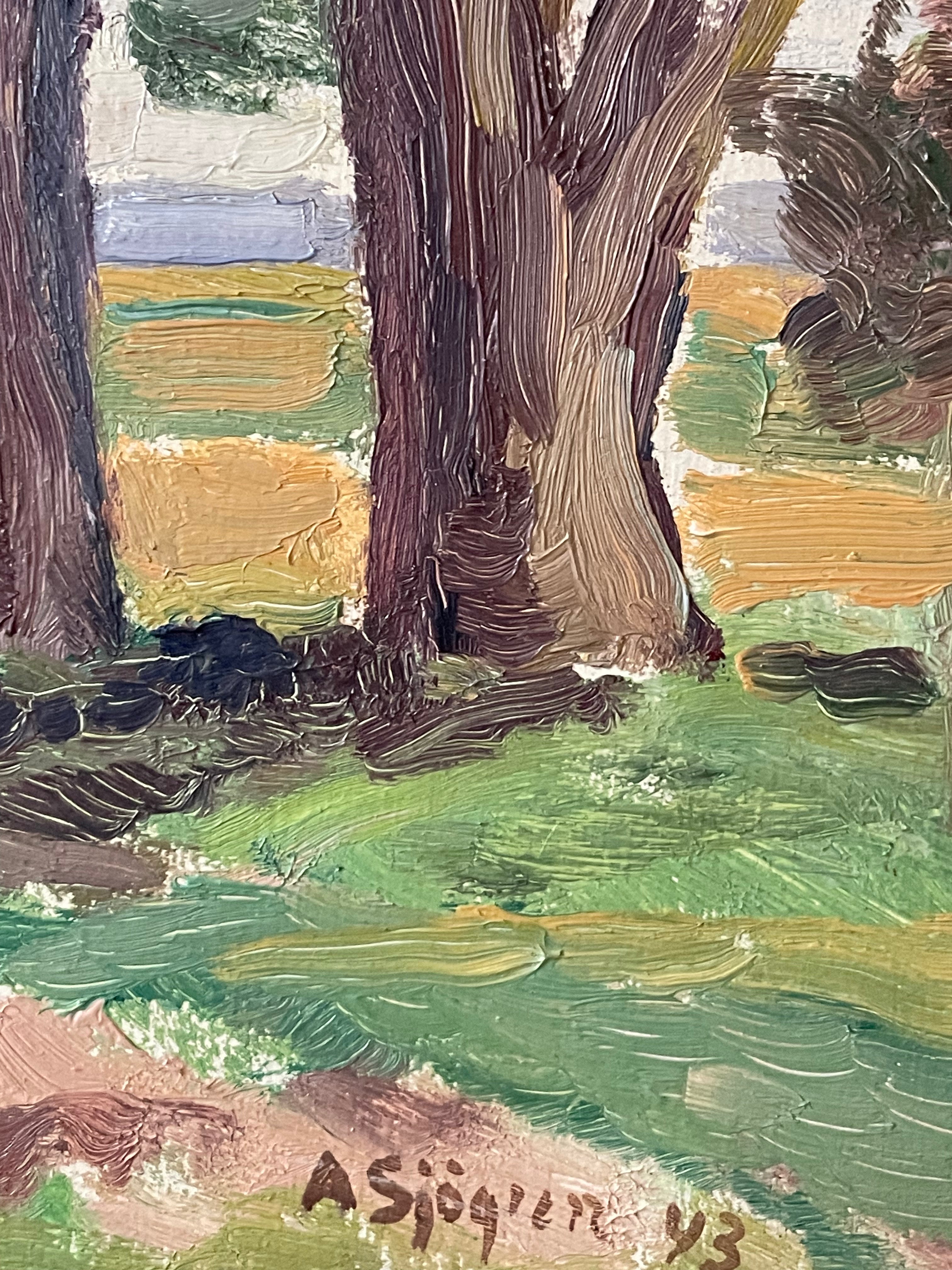 Trees by the Fields