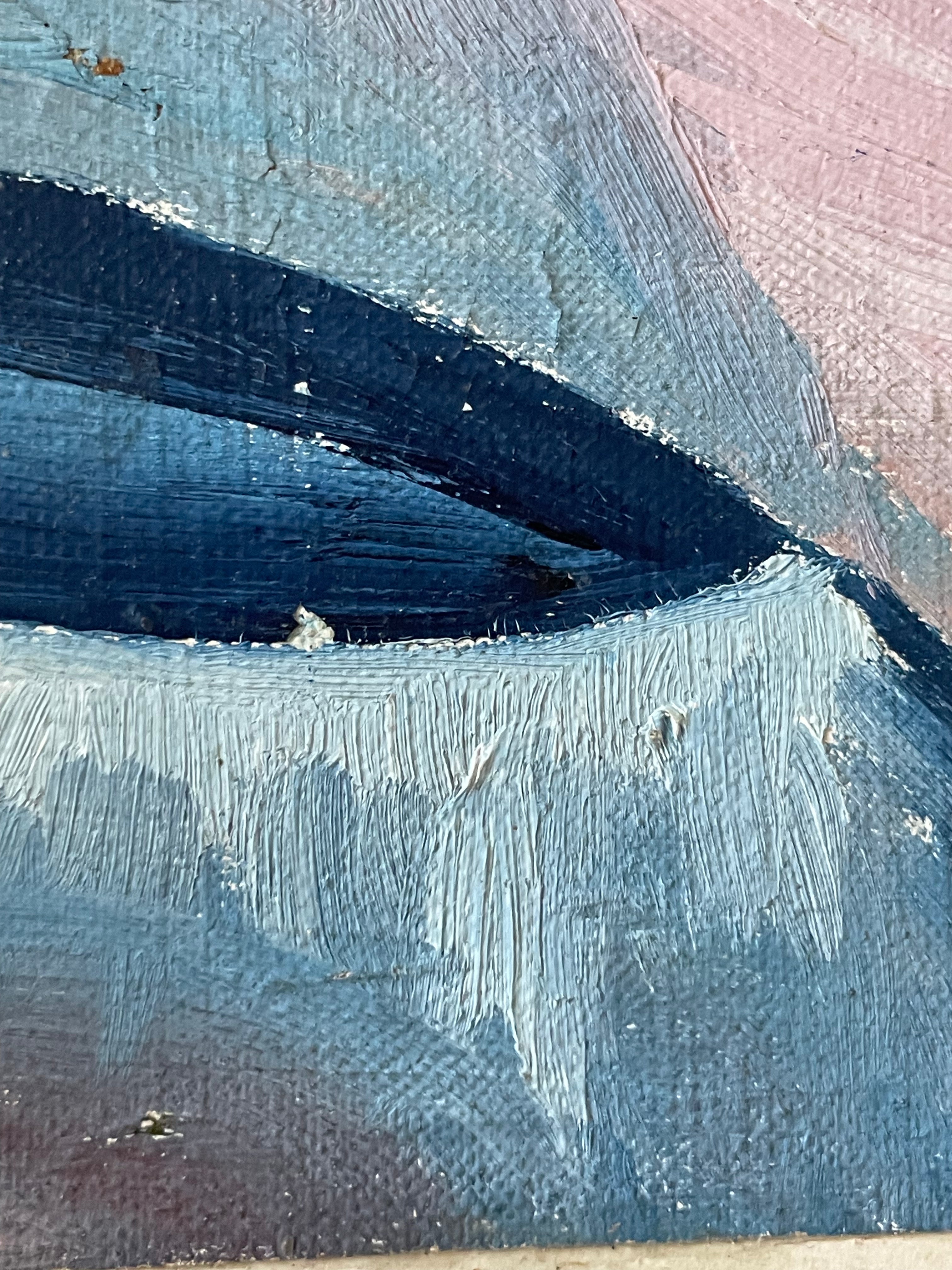 Pink and Blue Abstract