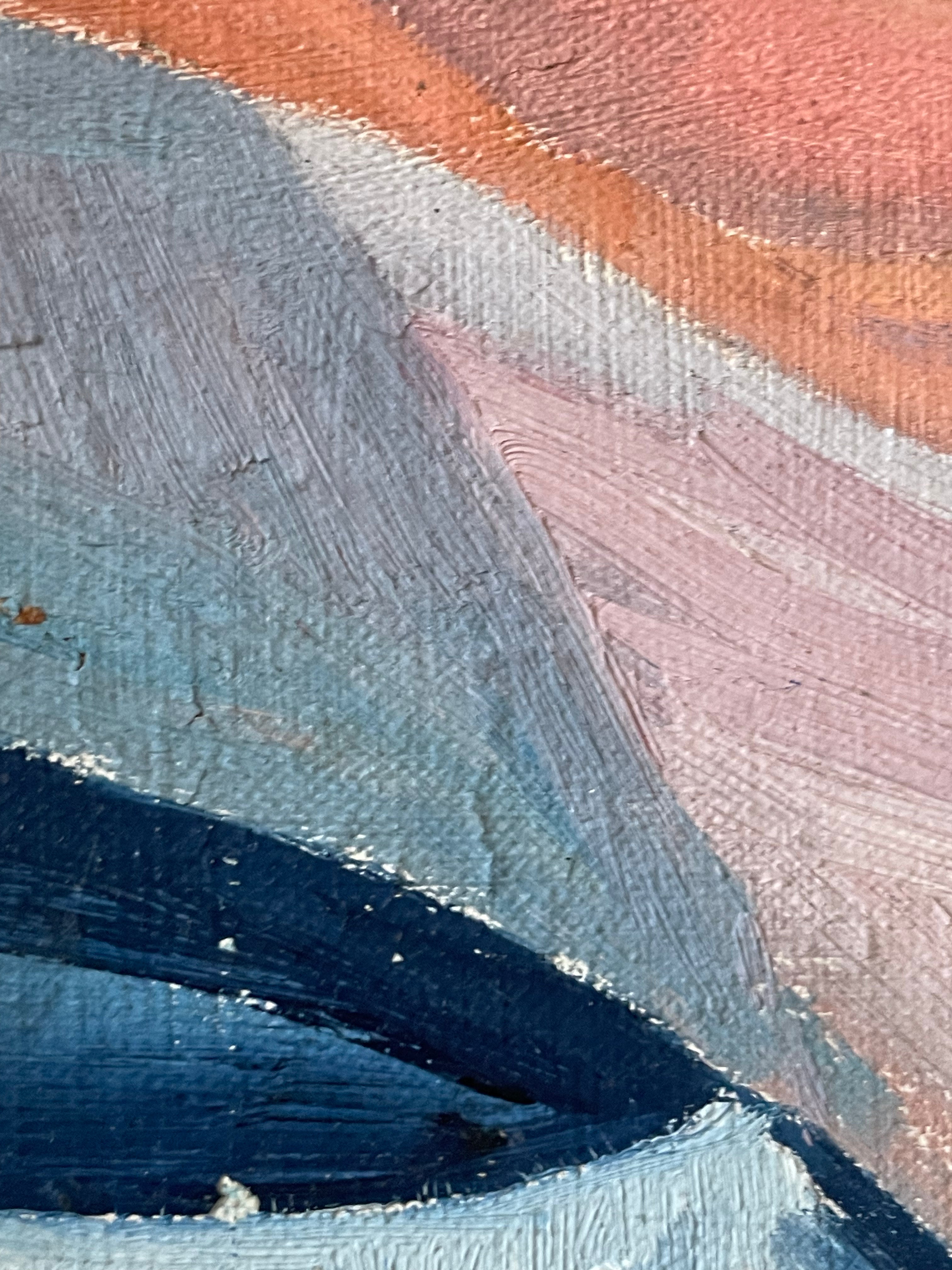Pink and Blue Abstract