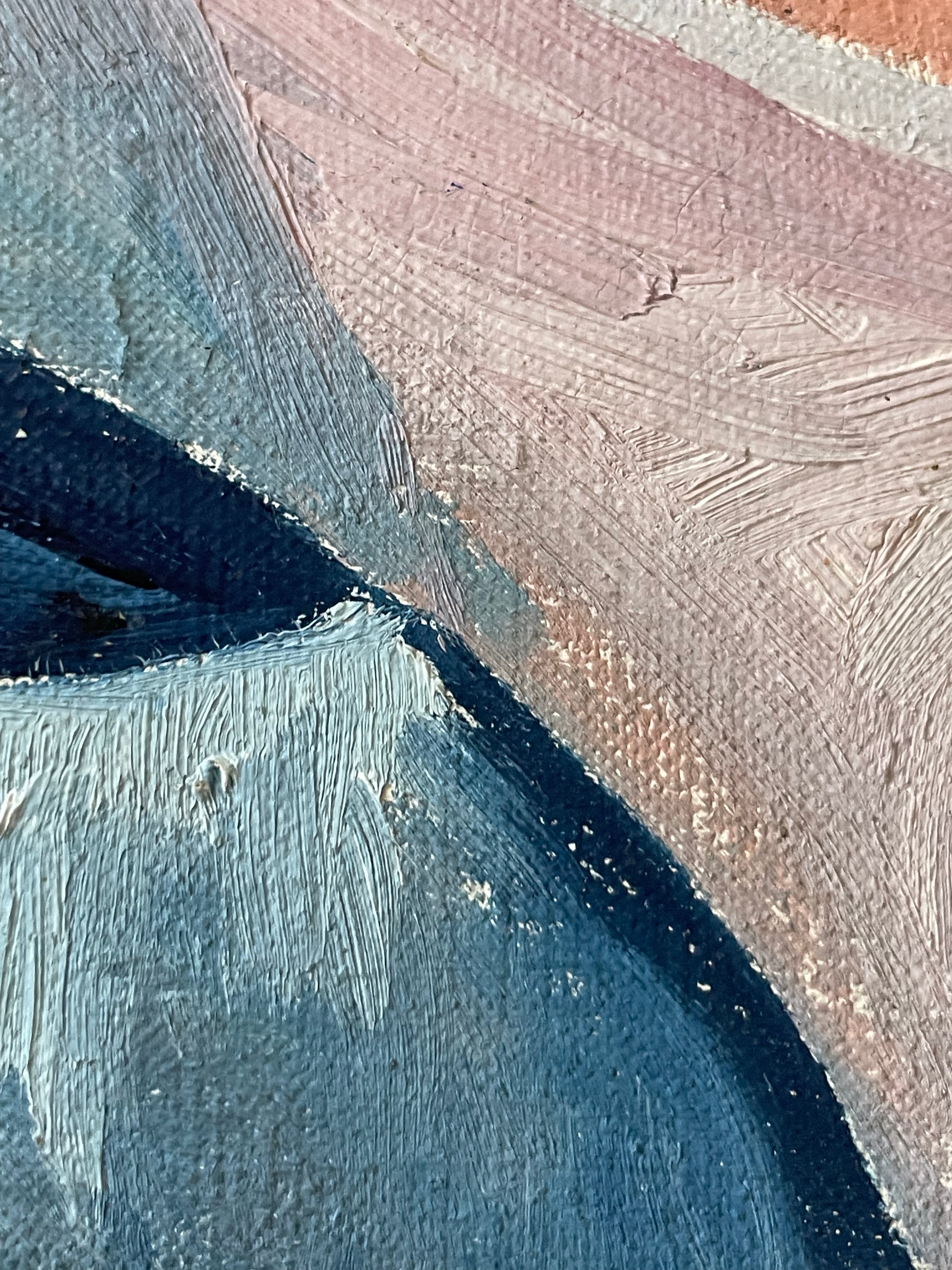 Pink and Blue Abstract