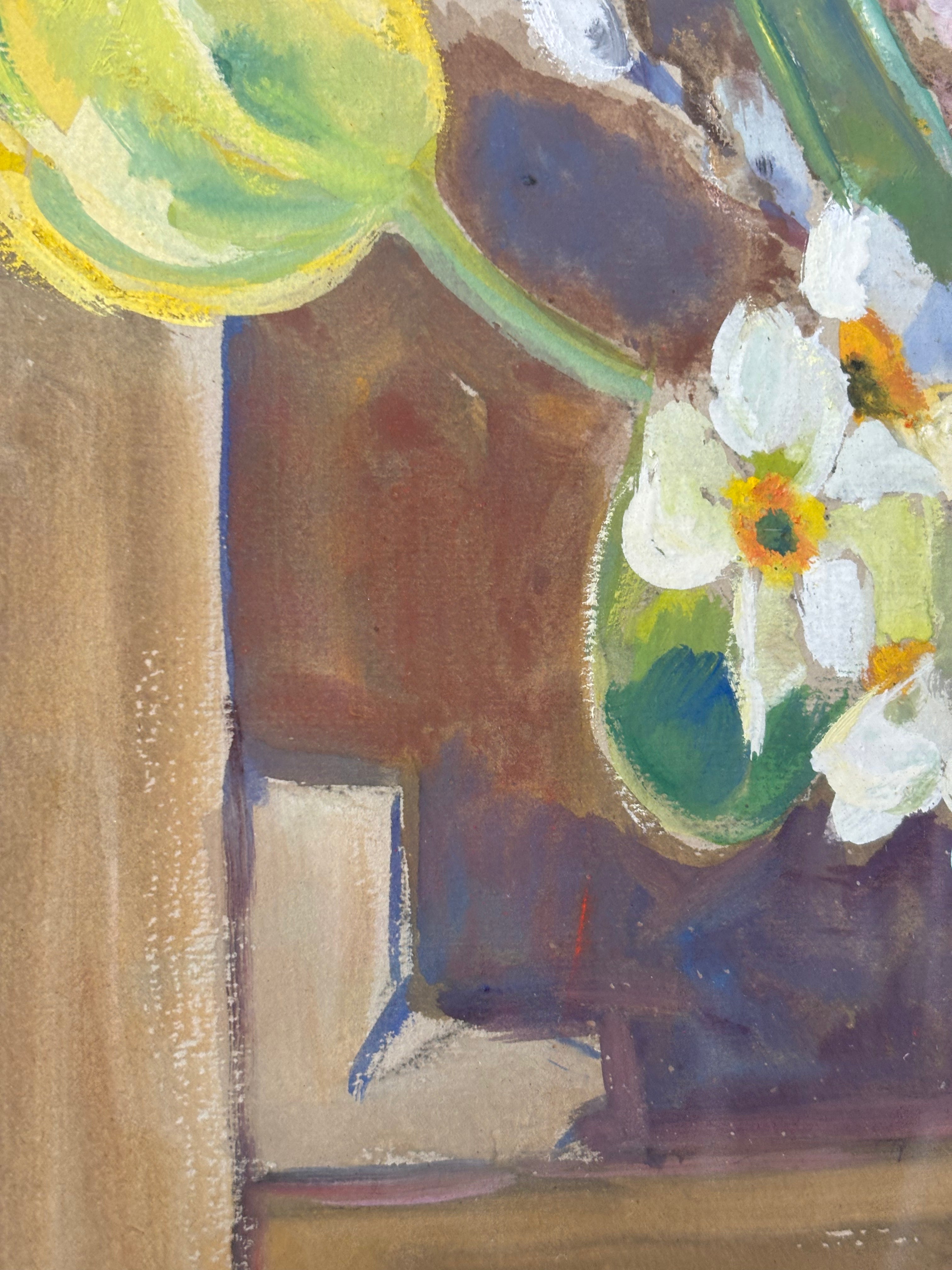 Spring Flowers in a Jam Jar