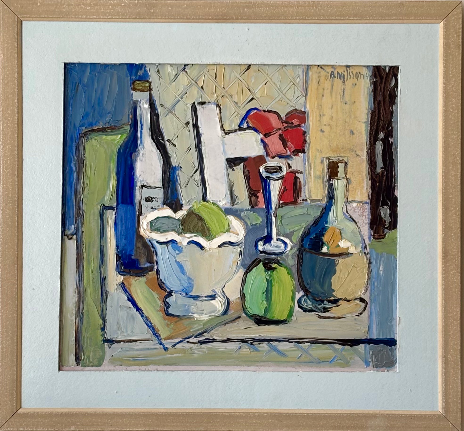 Still Life with Green Apples