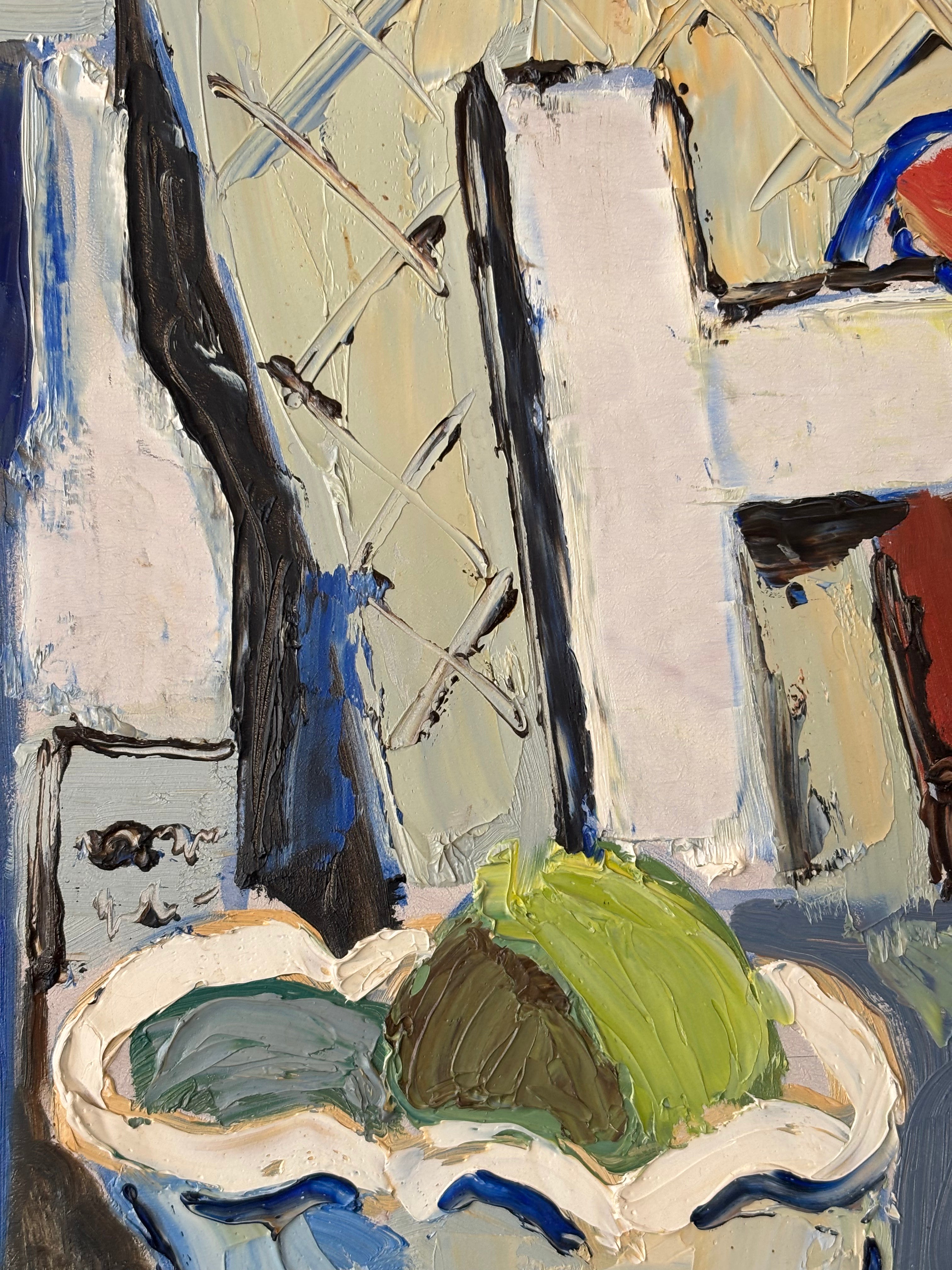 Still Life with Green Apples