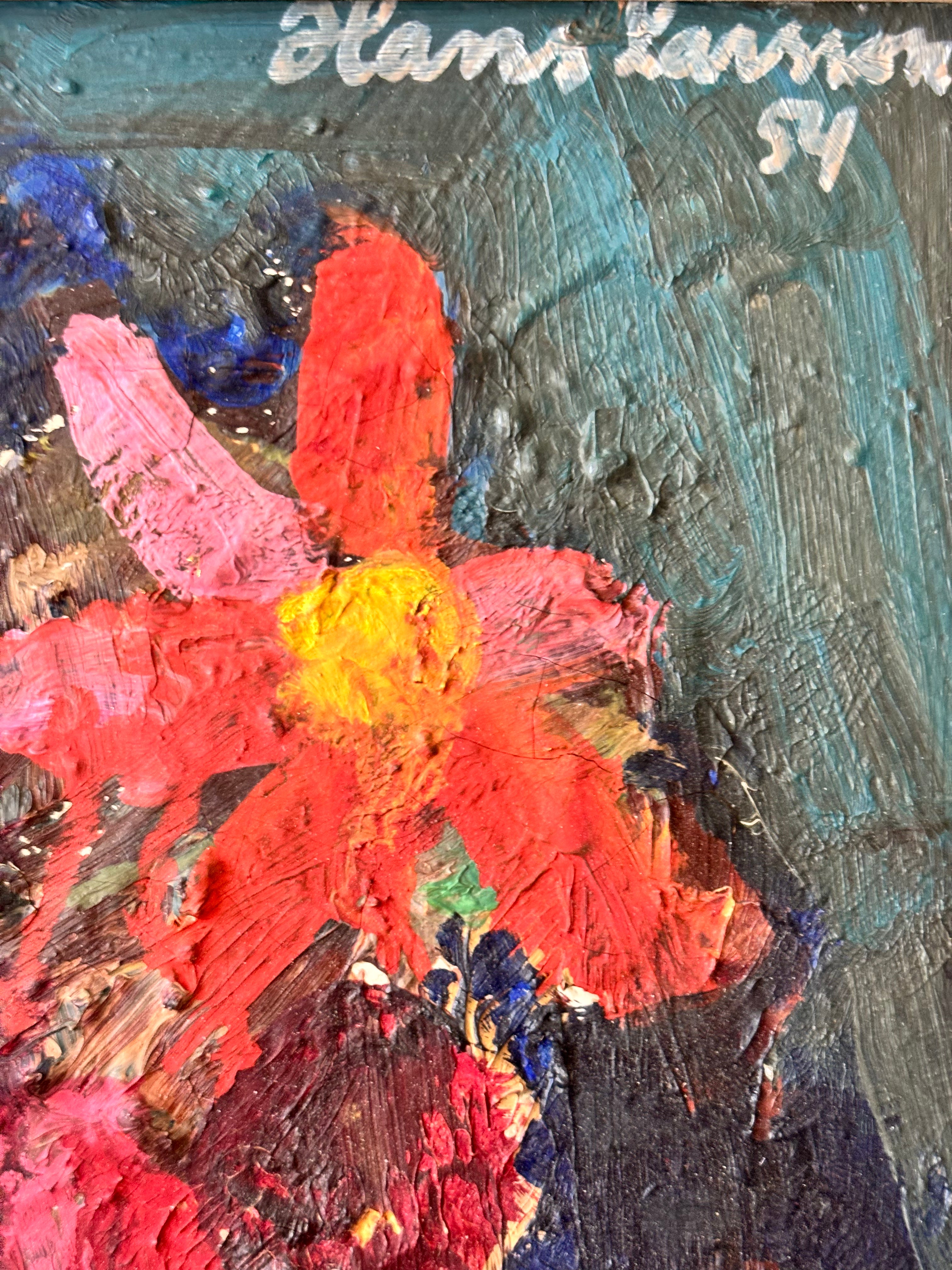 Bright Flowers in a White Jug