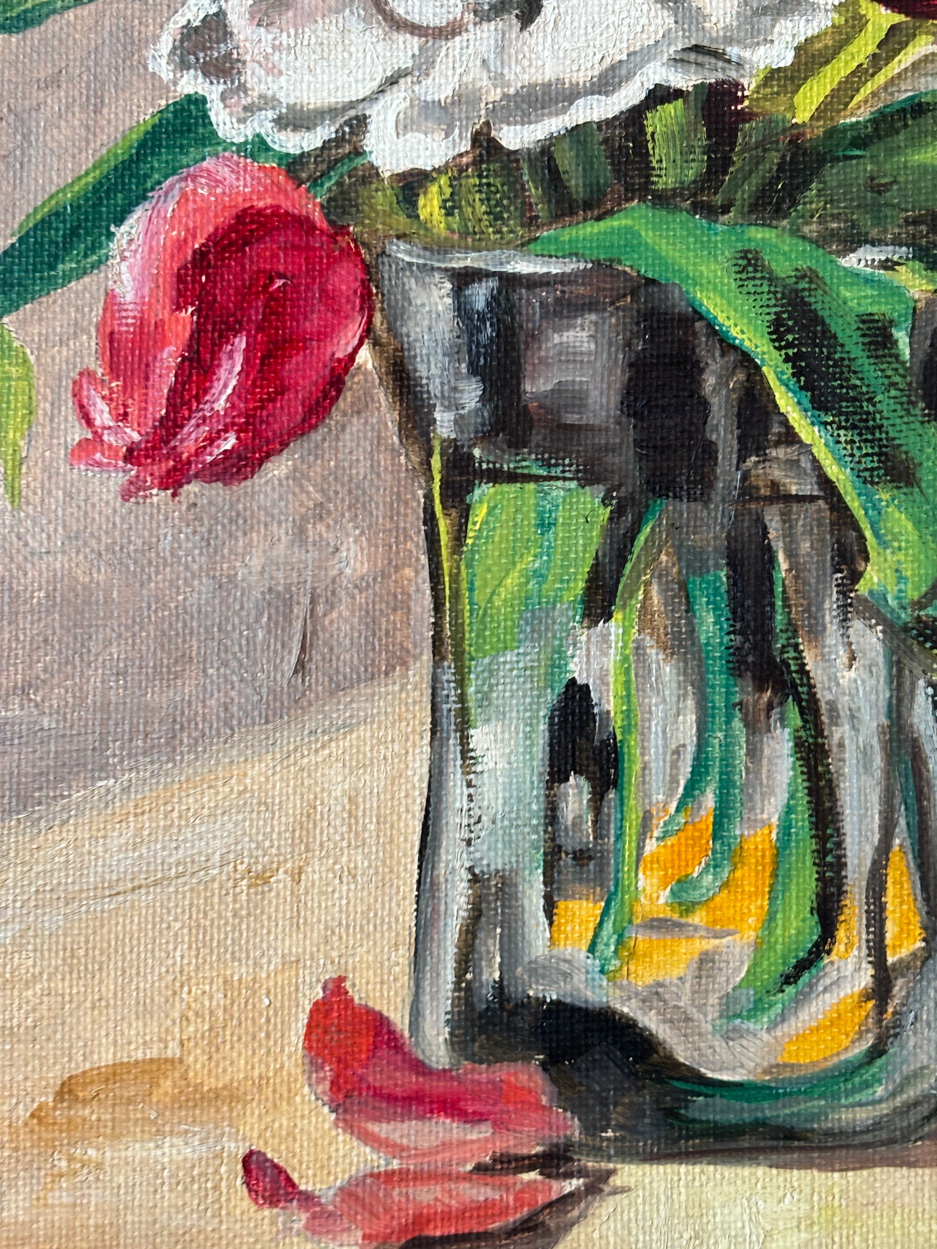 Pink and White Tulips