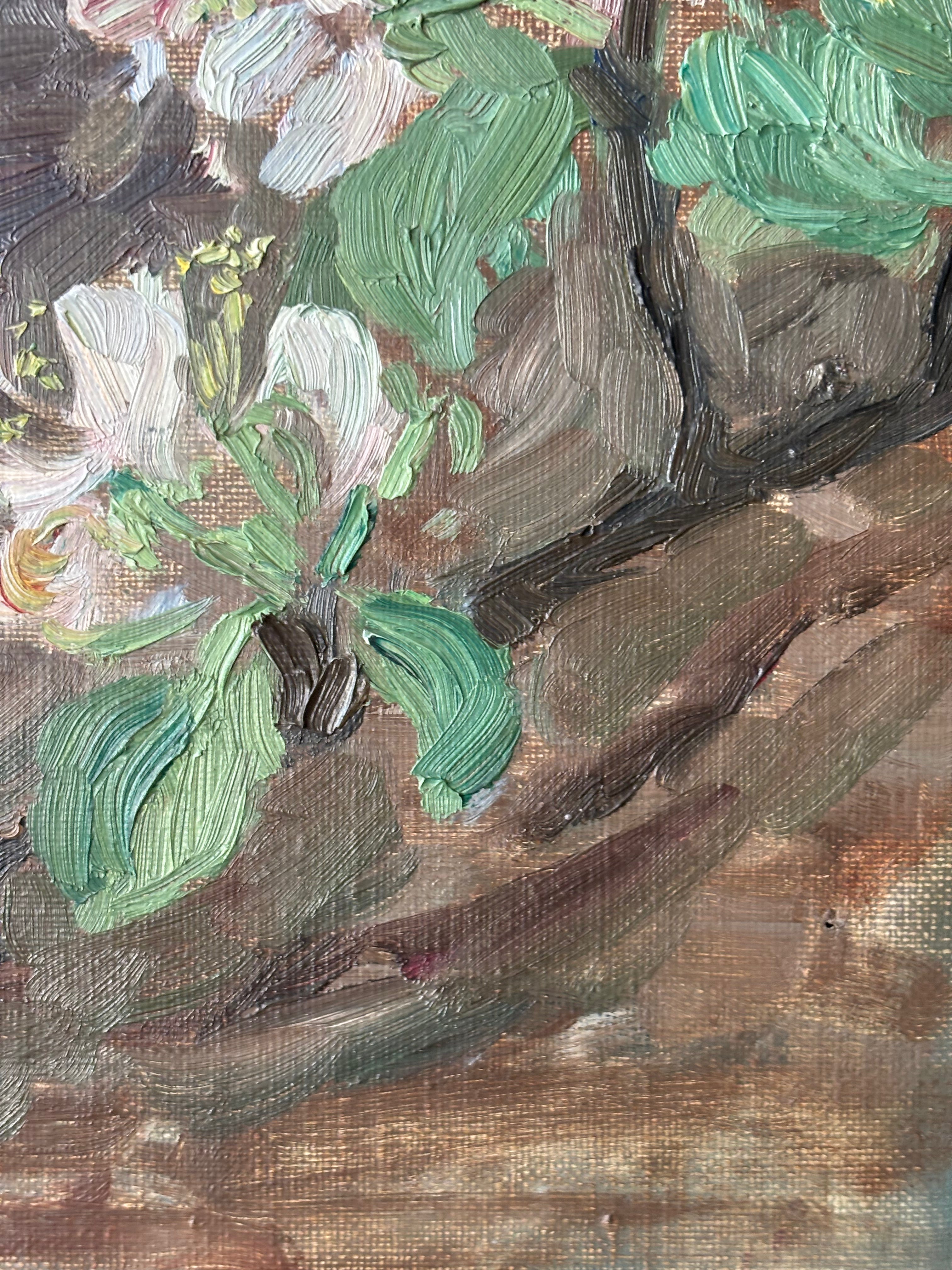 White Flowers in a Teapot ON HOLD PLEASE EMAIL FOR WAITLIST