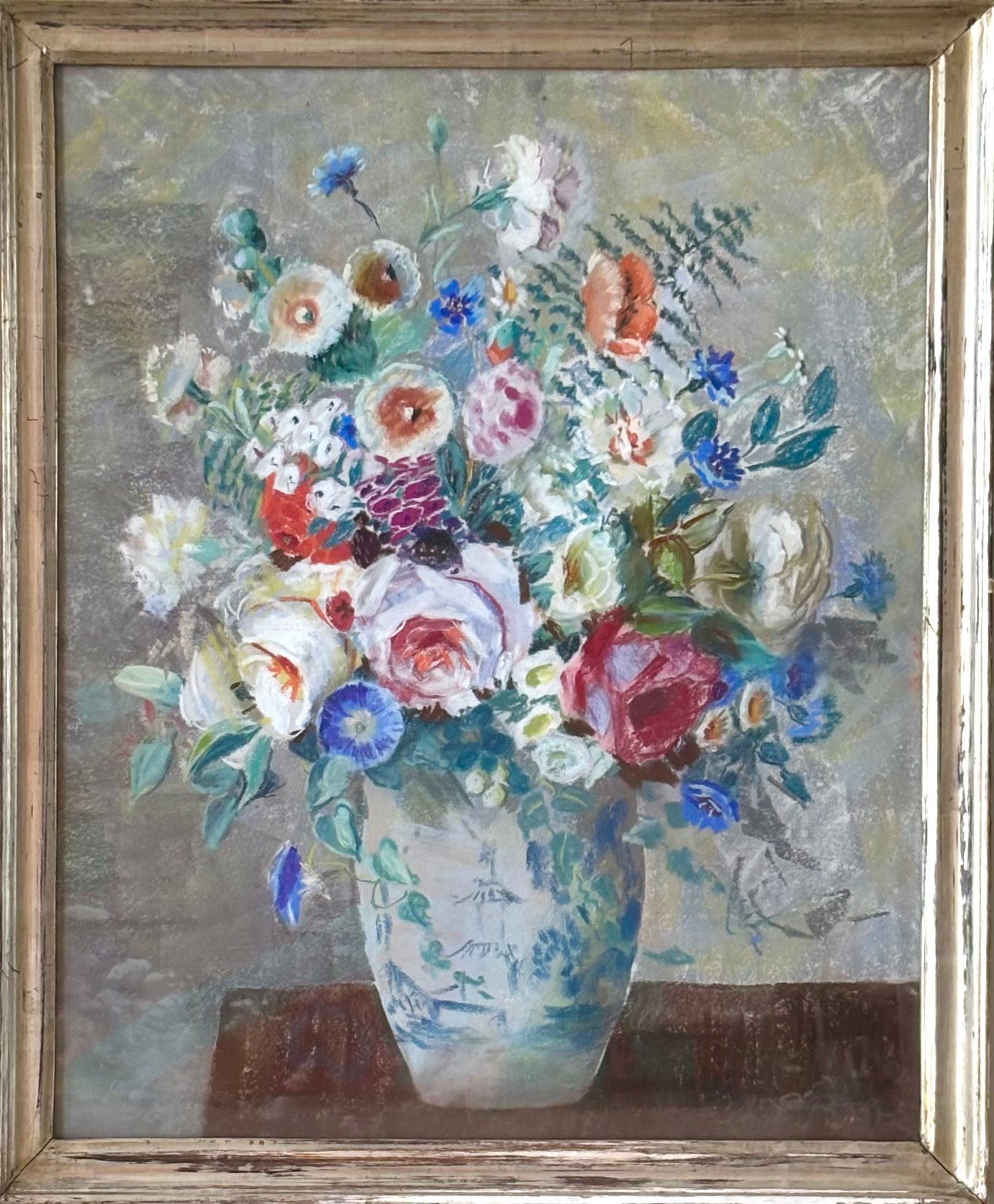 Summer Flowers in a Ginger Jar