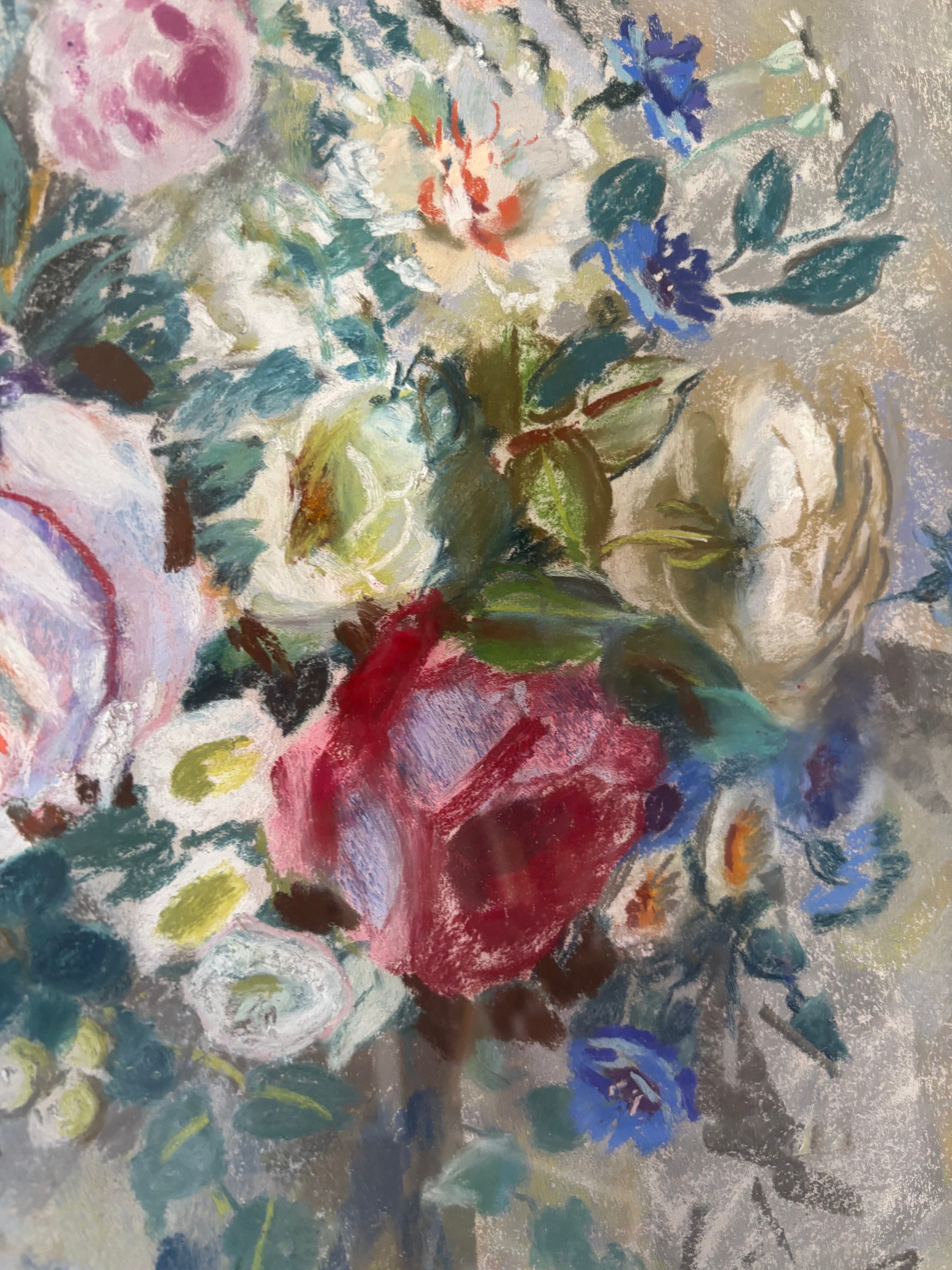 Summer Flowers in a Ginger Jar