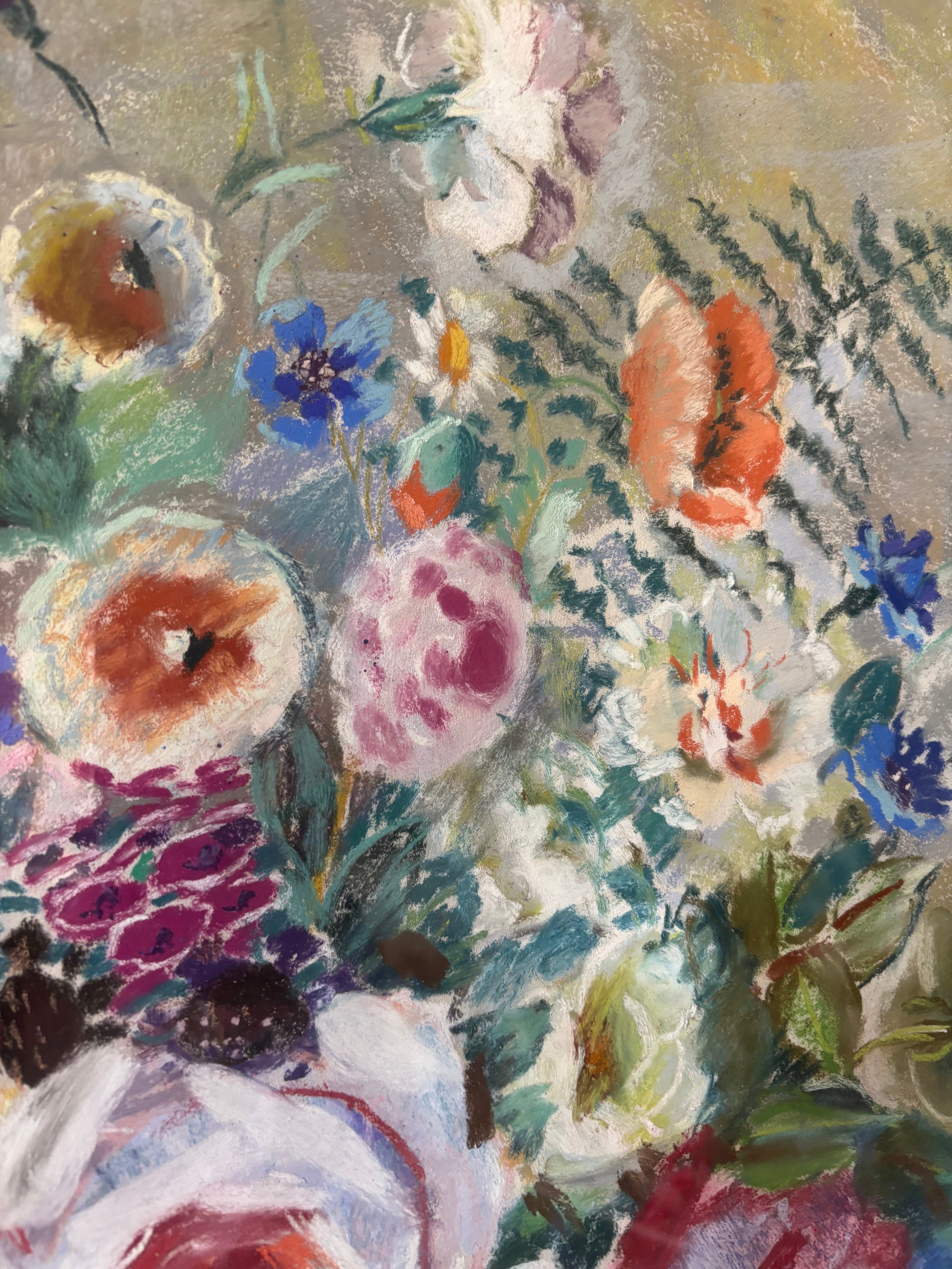 Summer Flowers in a Ginger Jar